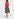 Dark blue and beige graphic printed midi skirt Faume - seconde main