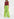 Lime green overdyed wide-leg jeans Faume - seconde main