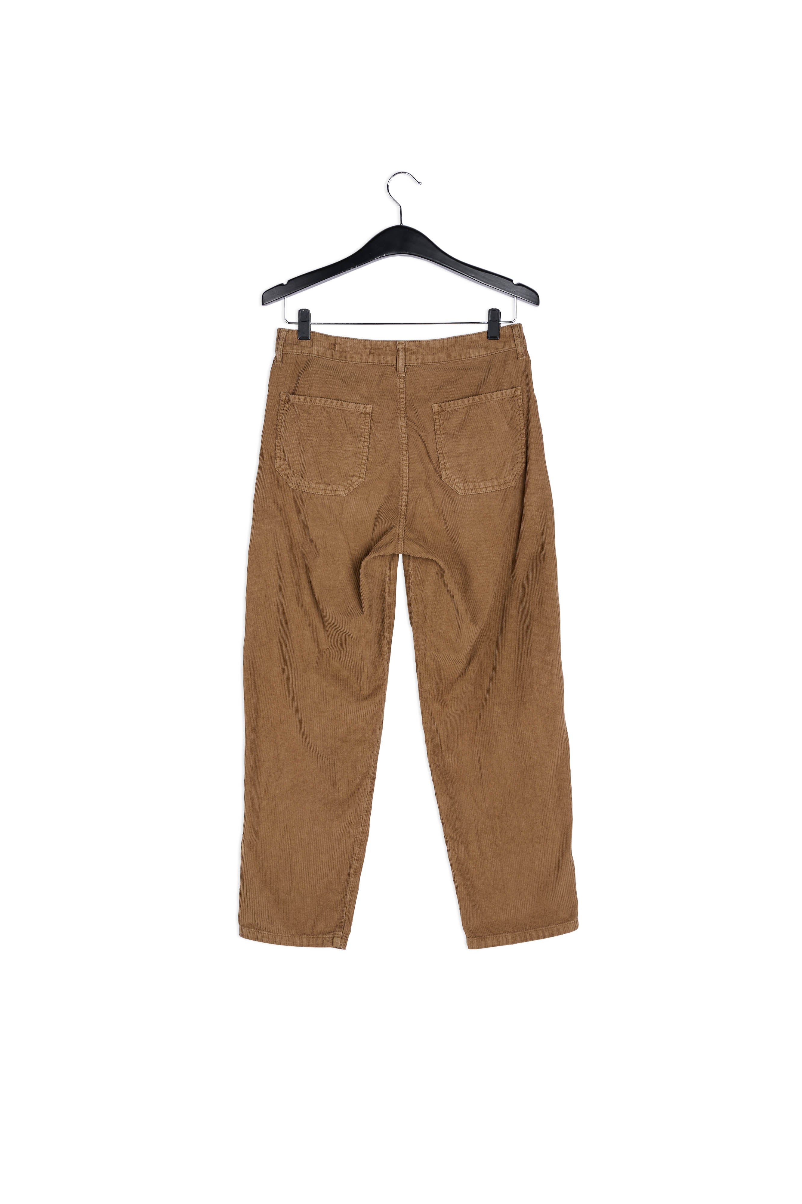 Camel-coloured cotton-corduroy trousers RE—SSENTIEL | Essentiel second hand