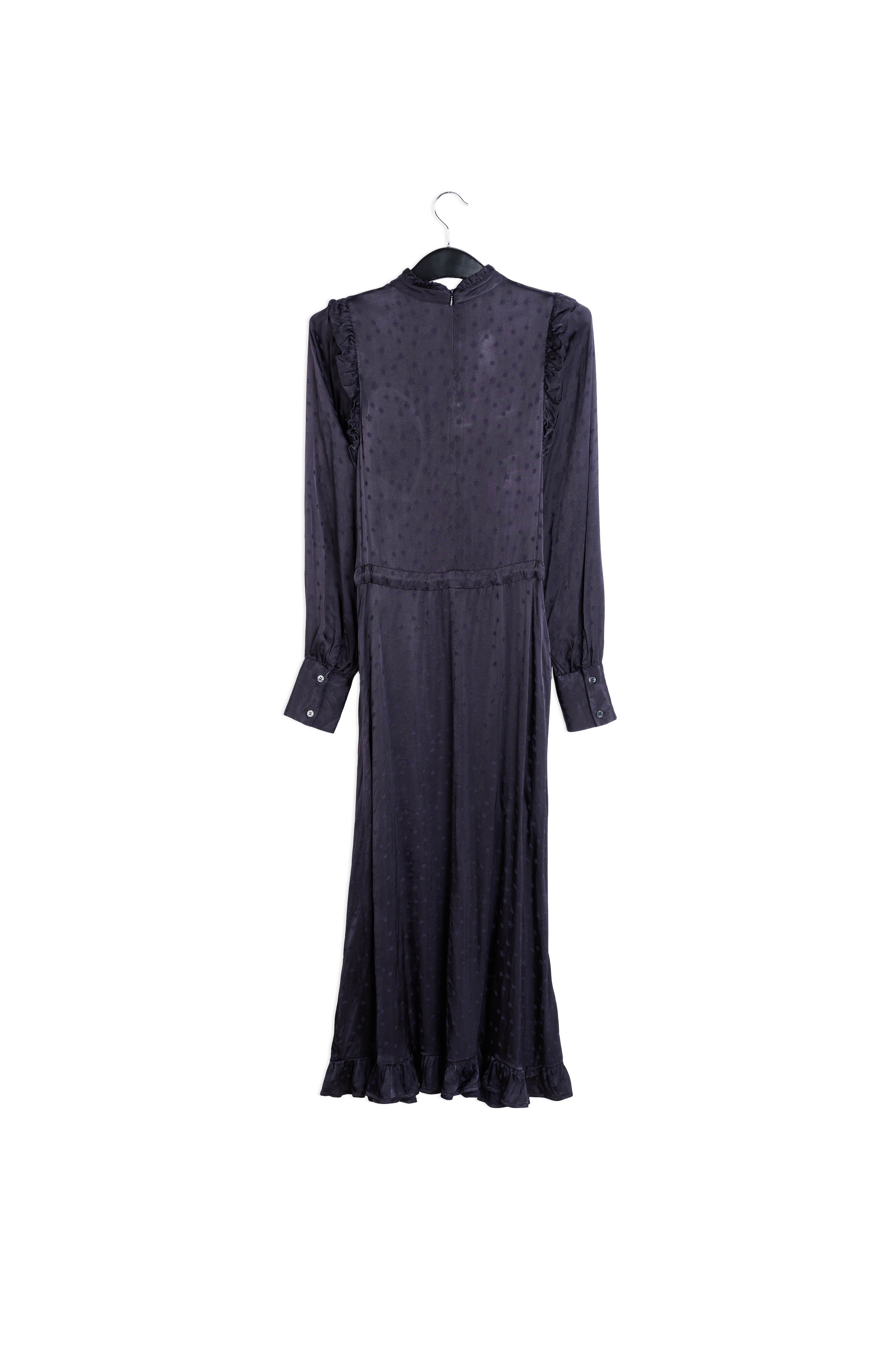 Black jacquard midi dress RE—SSENTIEL | Essentiel second hand