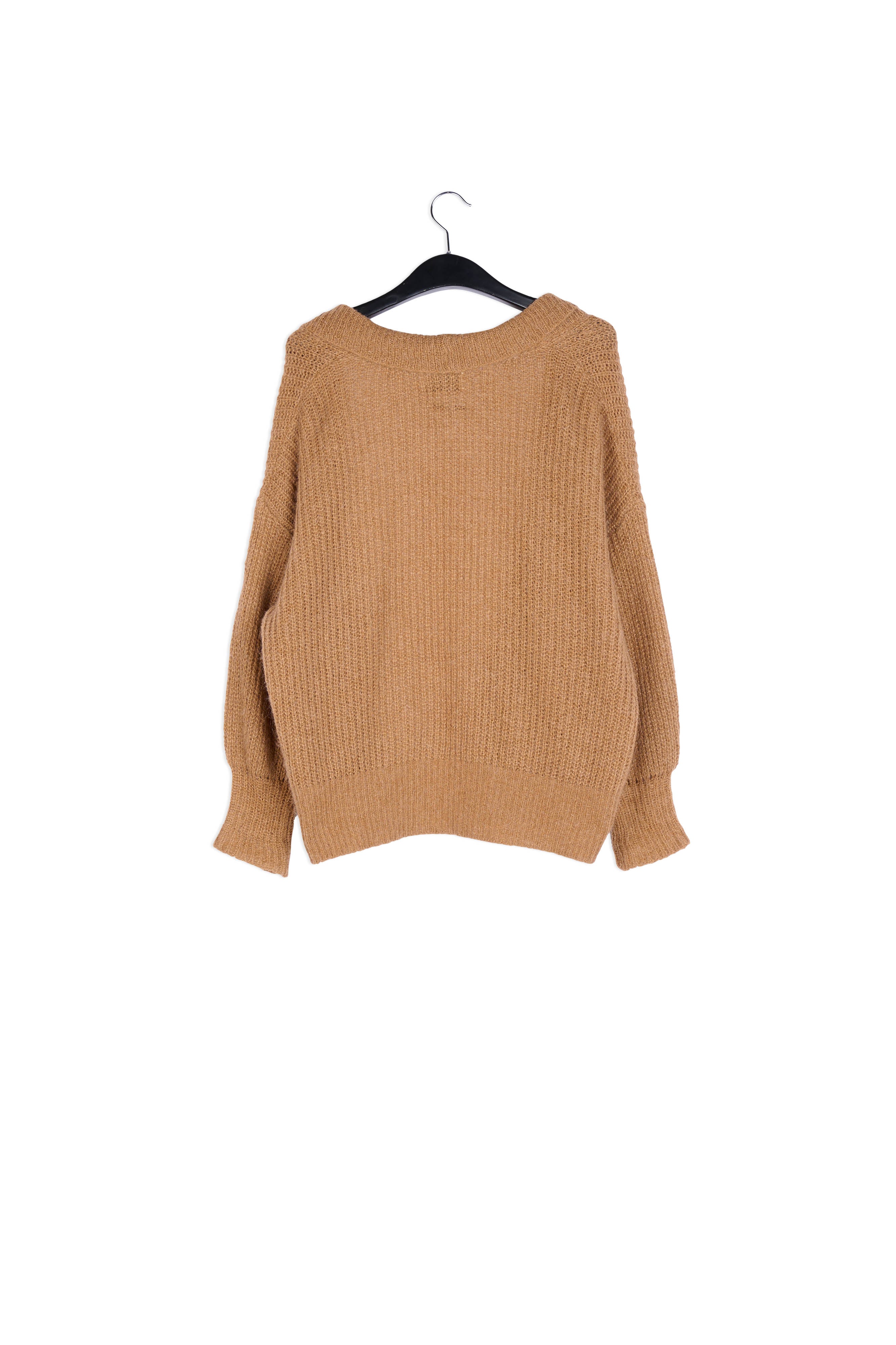 Light brown shawl collar cardigan RE—SSENTIEL | Essentiel second hand