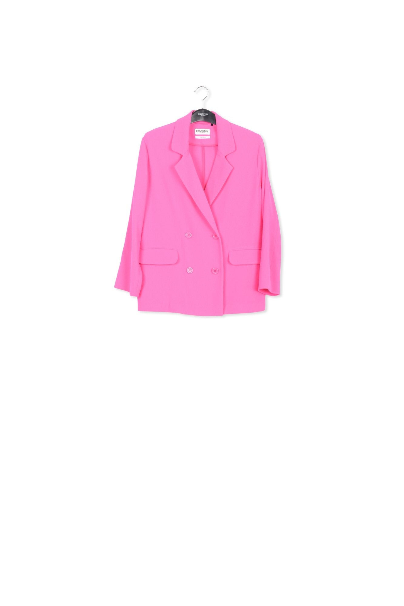 Fuchsia double-breasted blazer RE—SSENTIEL | Essentiel second hand