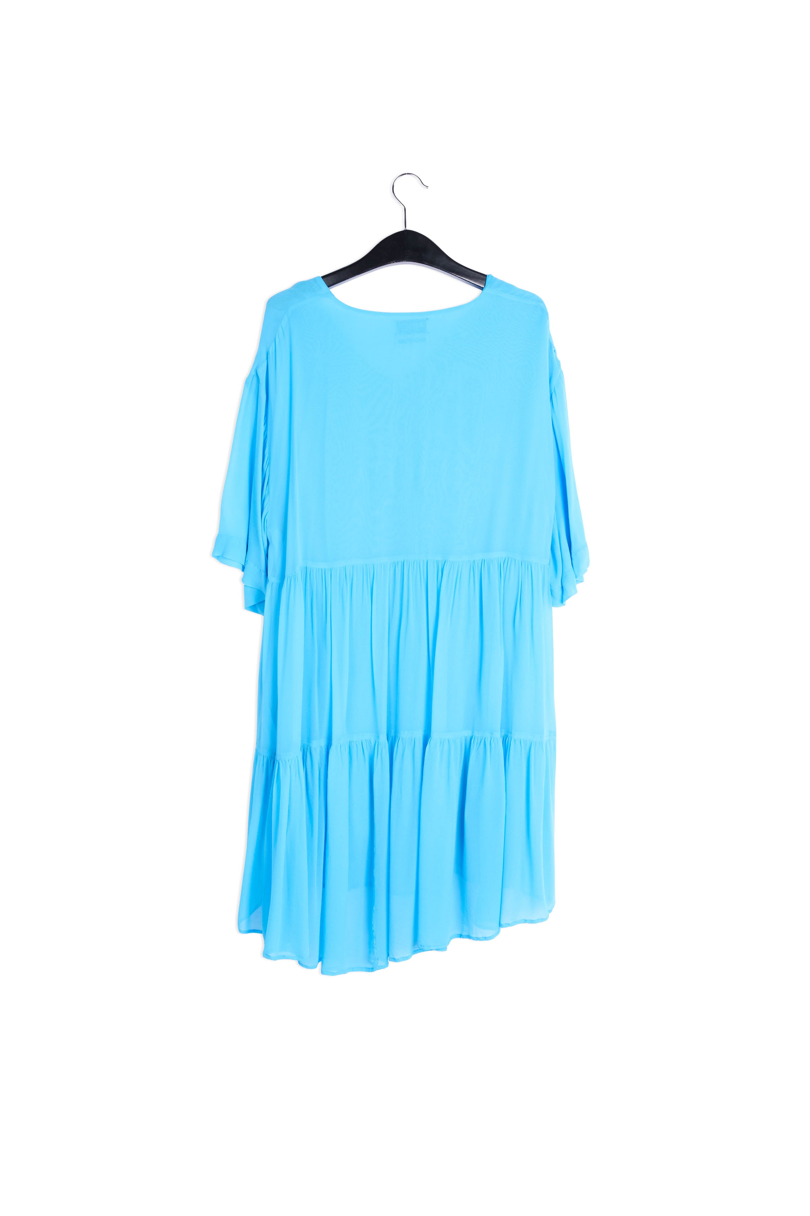 Blue tiered mini dress RE—SSENTIEL | Essentiel second hand
