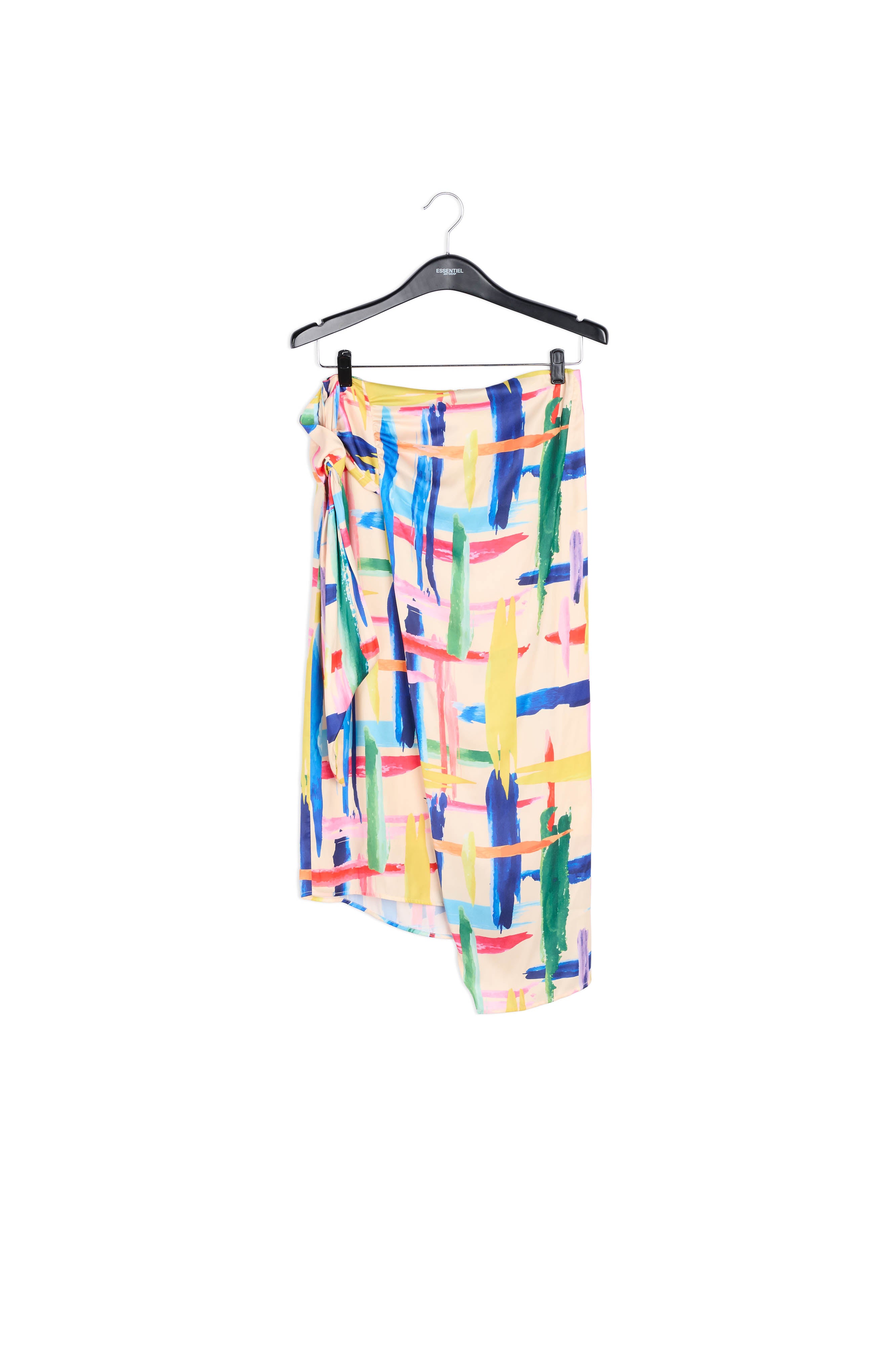 Multicolored graphic striped midi skirt RE—SSENTIEL | Essentiel second hand