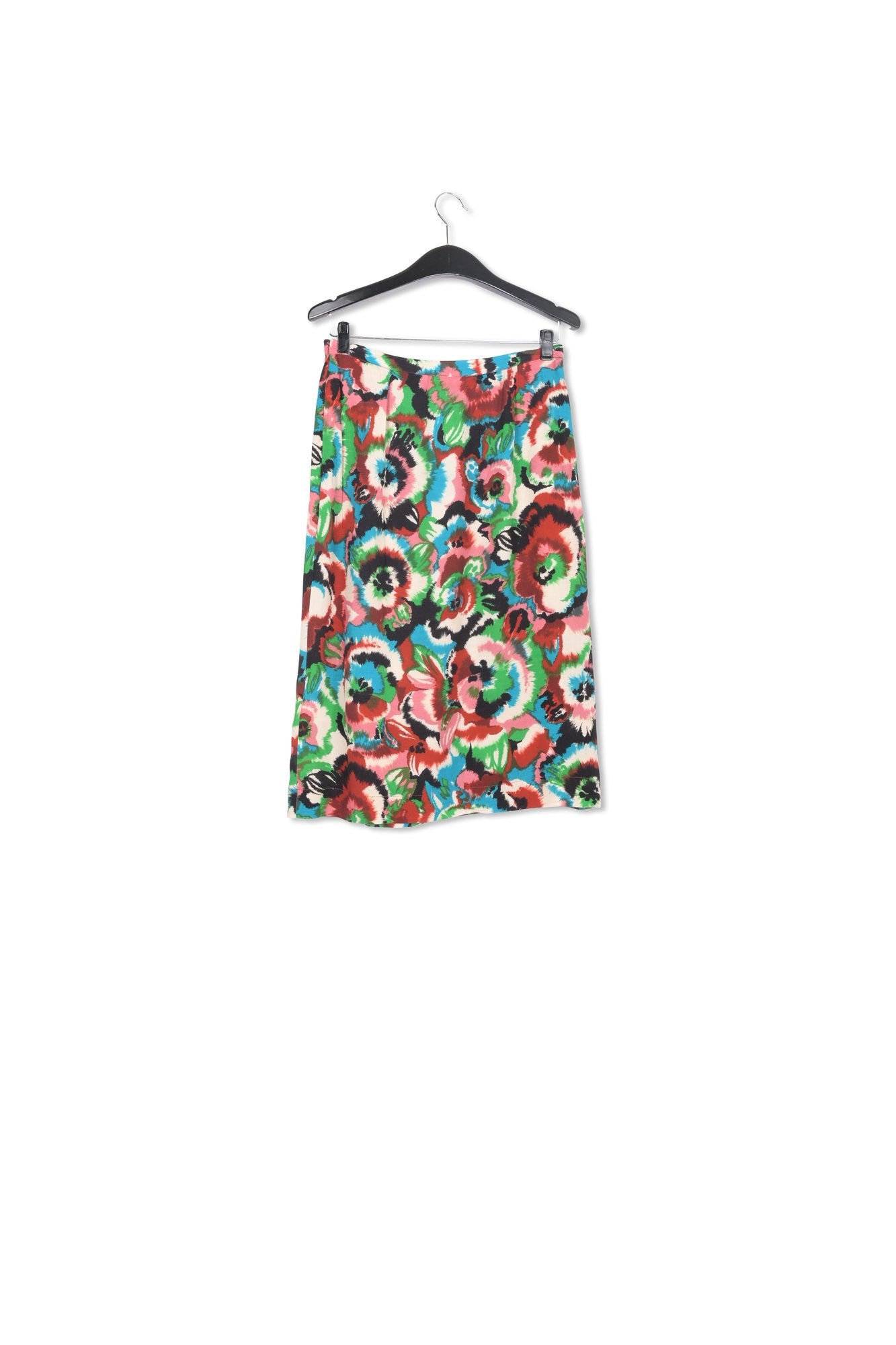 Multicolor floral printed midi skirt RE—SSENTIEL | Essentiel second hand