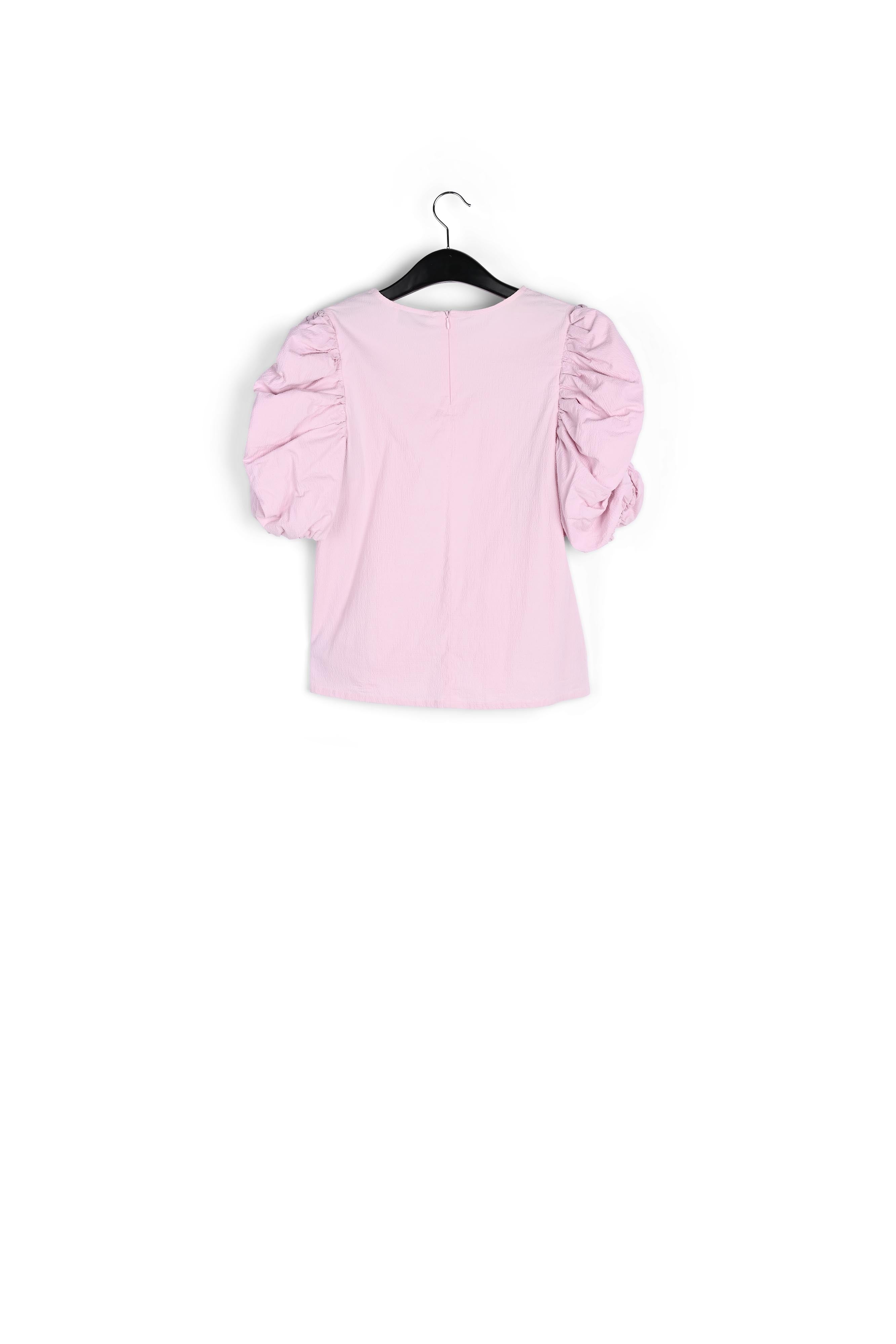 Top rose clair à manches bouffantes RE—SSENTIEL | Essentiel second hand