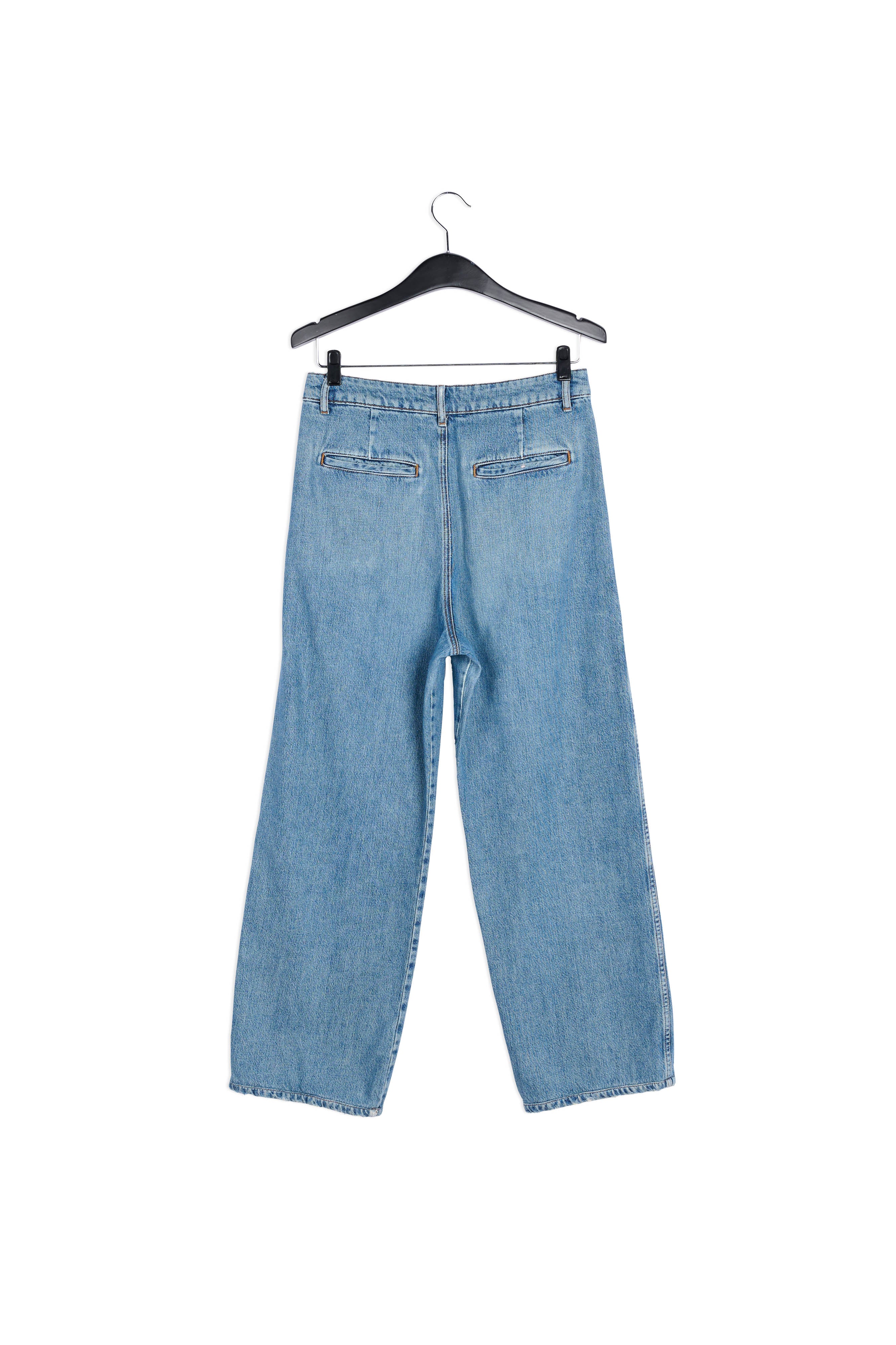 Blue high-waisted wide-leg jeans RE—SSENTIEL | Essentiel second hand