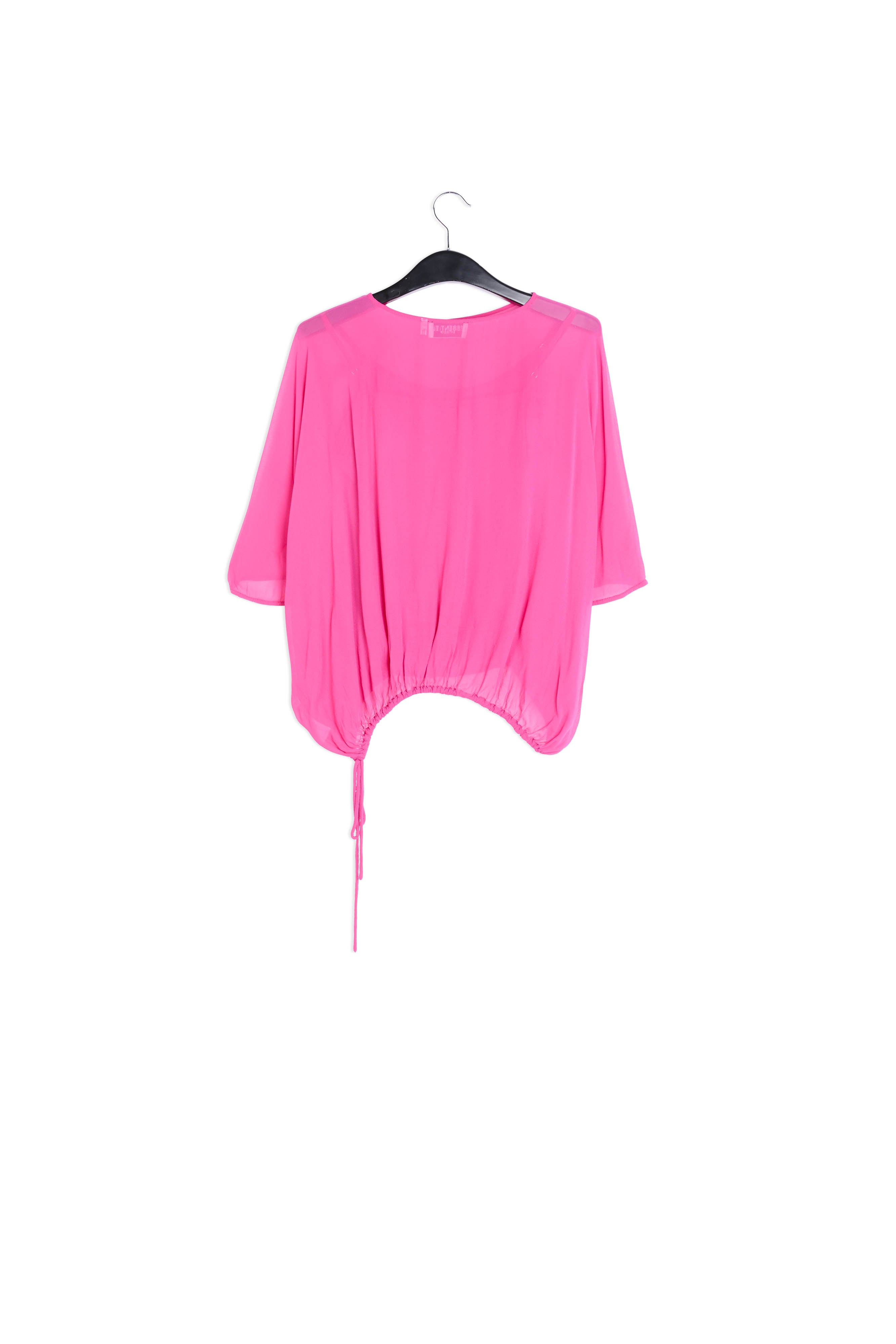 Roze doorschijnende top RE—SSENTIEL | Essentiel second hand