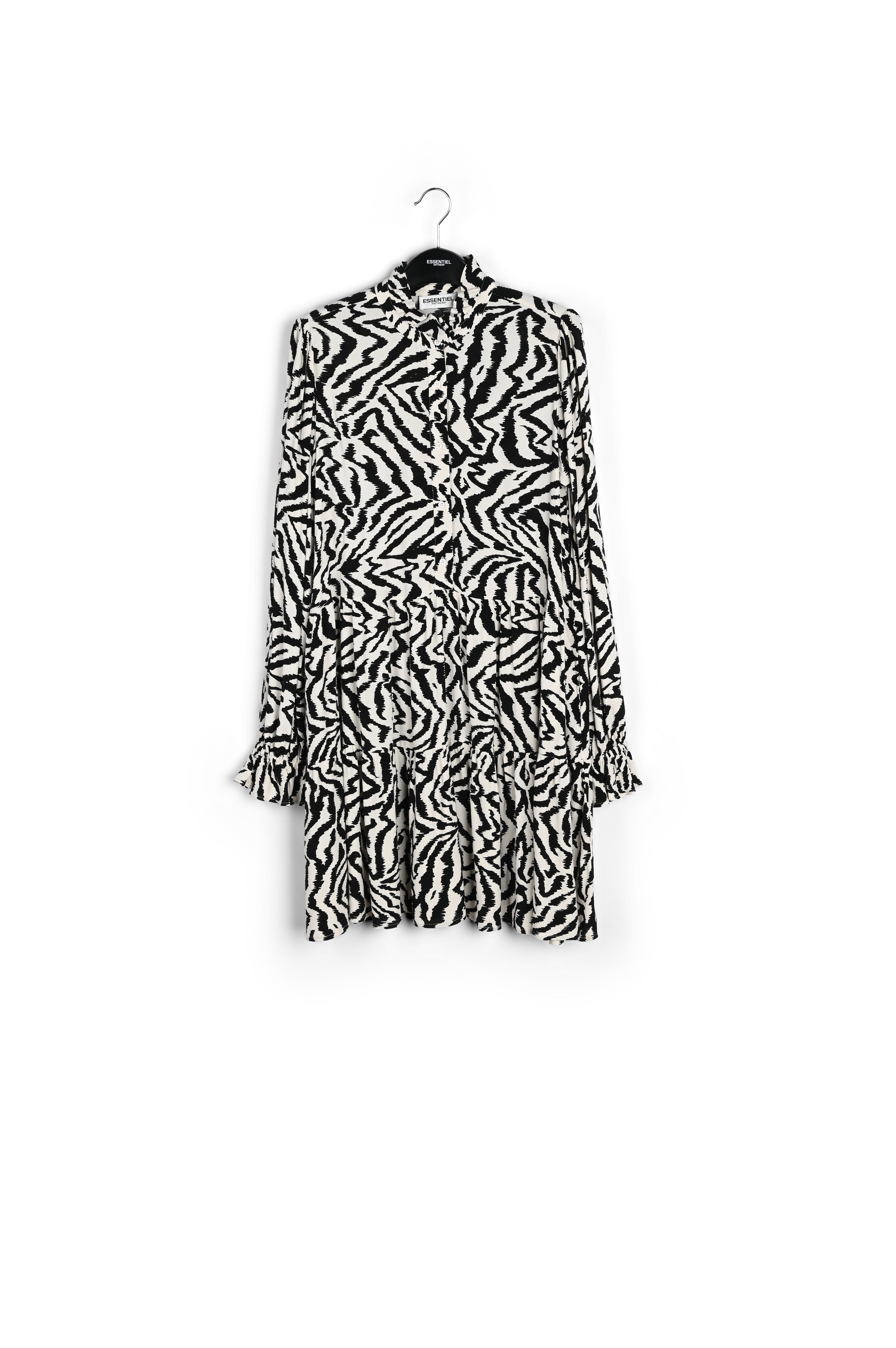 Mini robe trapèze aux imprimés léopard et pois RE—SSENTIEL | Essentiel second hand