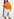 Orange fine-knit tank top Faume - seconde main
