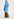 Blue midi-length mohair-blend cardigan Faume - seconde main