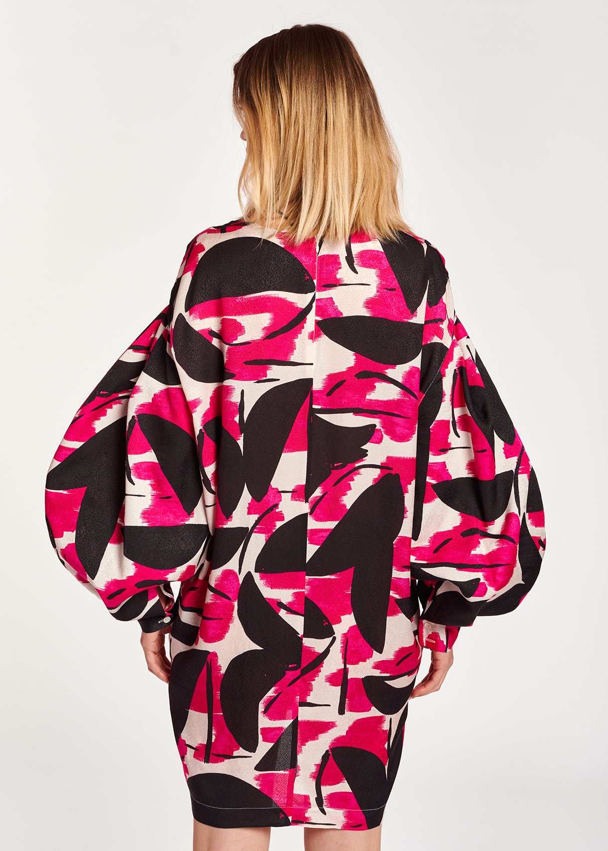 Mini robe à imprimé rose, noir et blanc classé RE—SSENTIEL | Essentiel second hand