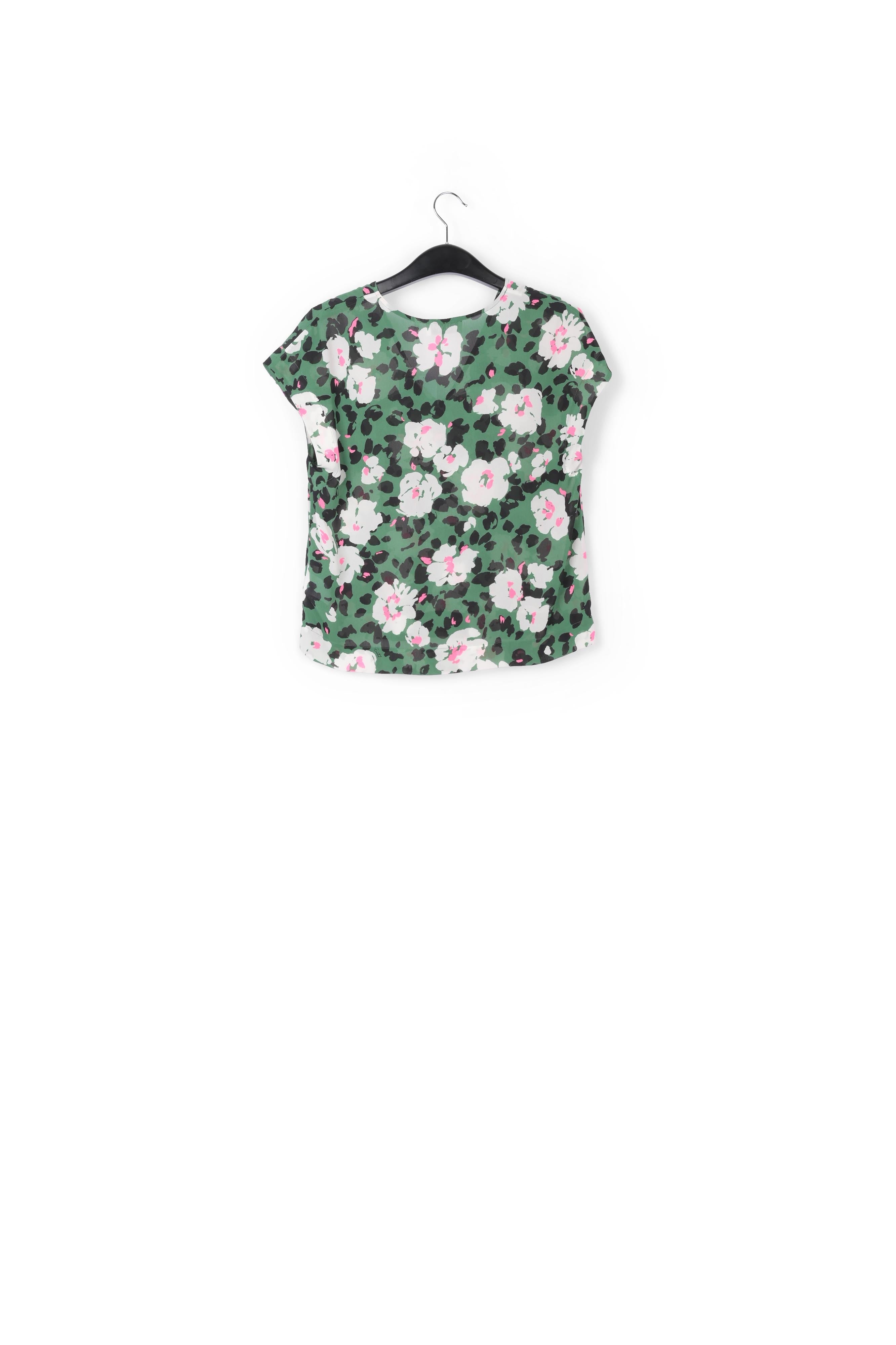 Green floral-print top RE—SSENTIEL | Essentiel second hand