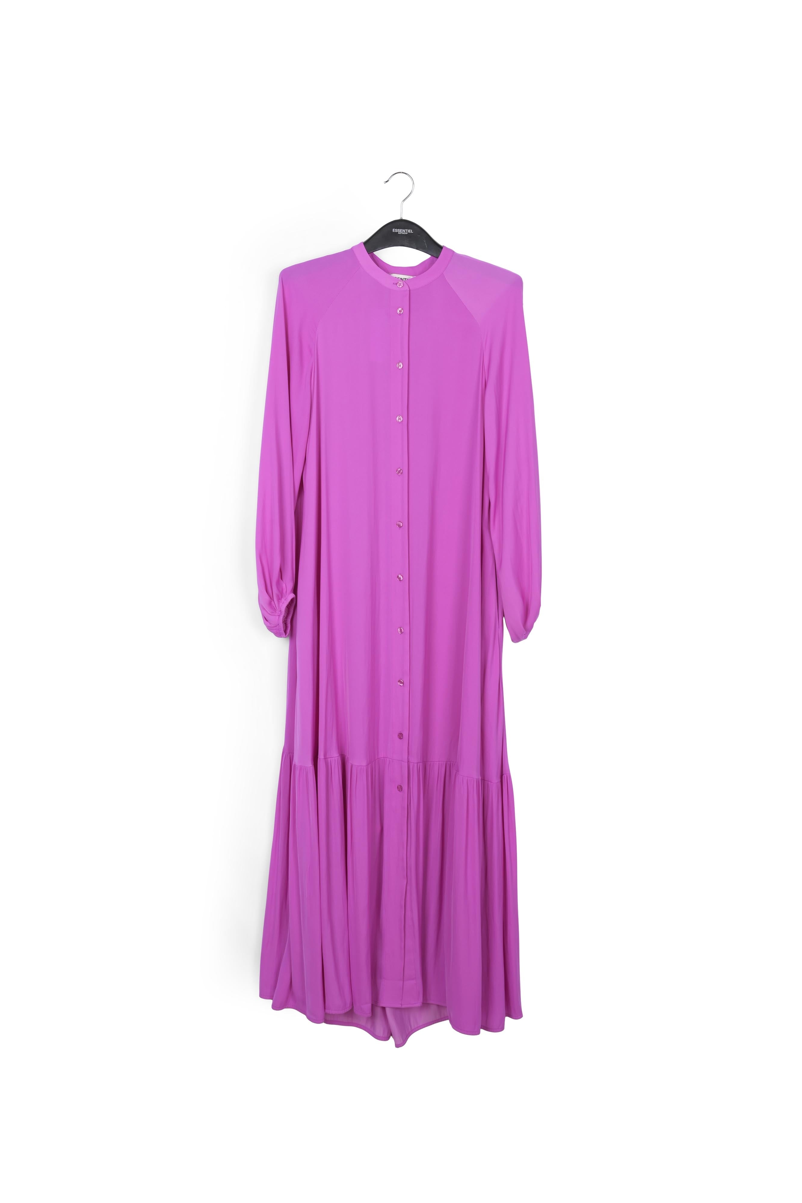 Lilac long-sleeved maxi dress RE—SSENTIEL | Essentiel second hand