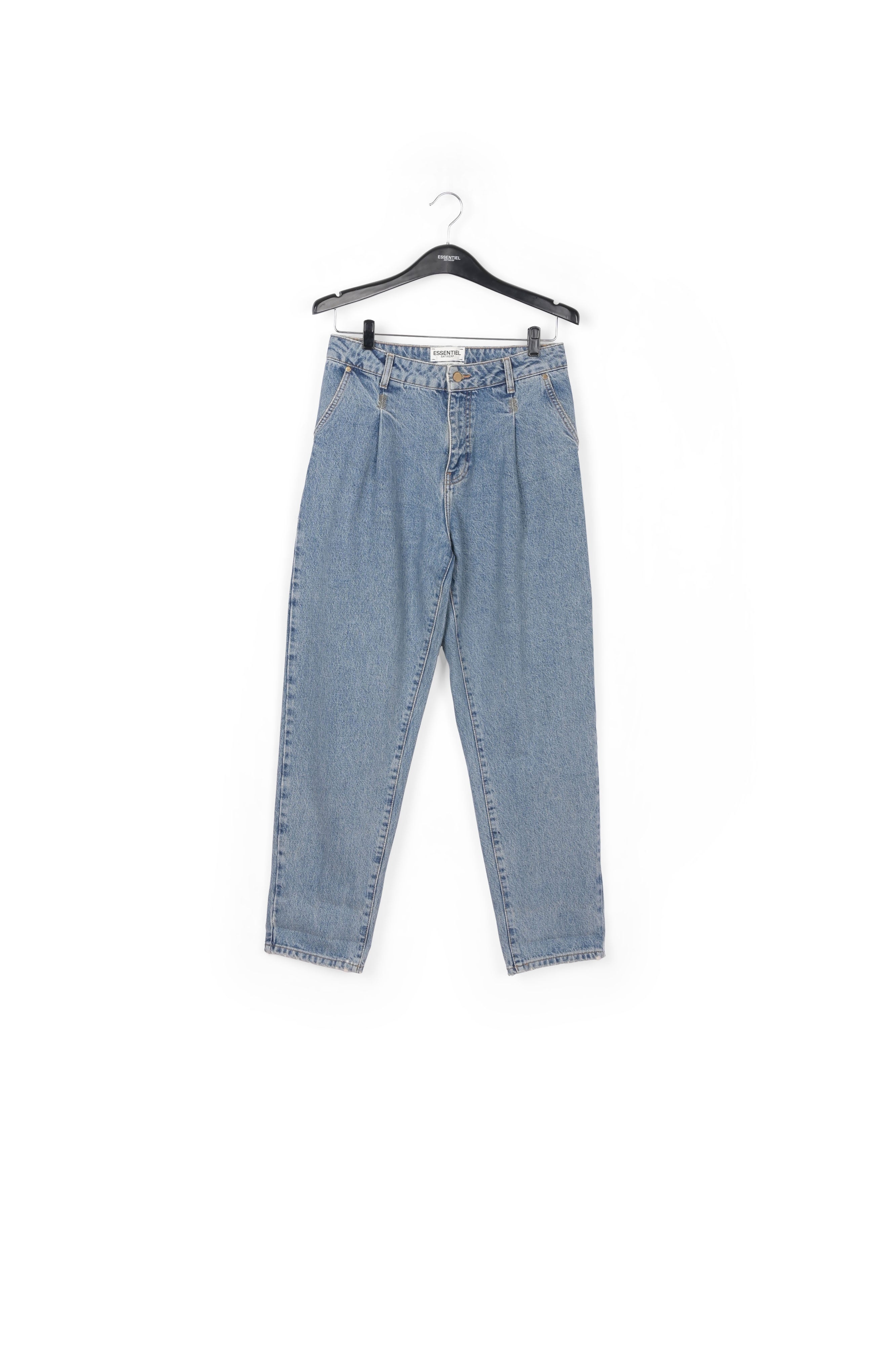 Dark blue high-rise jeans RE—SSENTIEL | Essentiel second hand