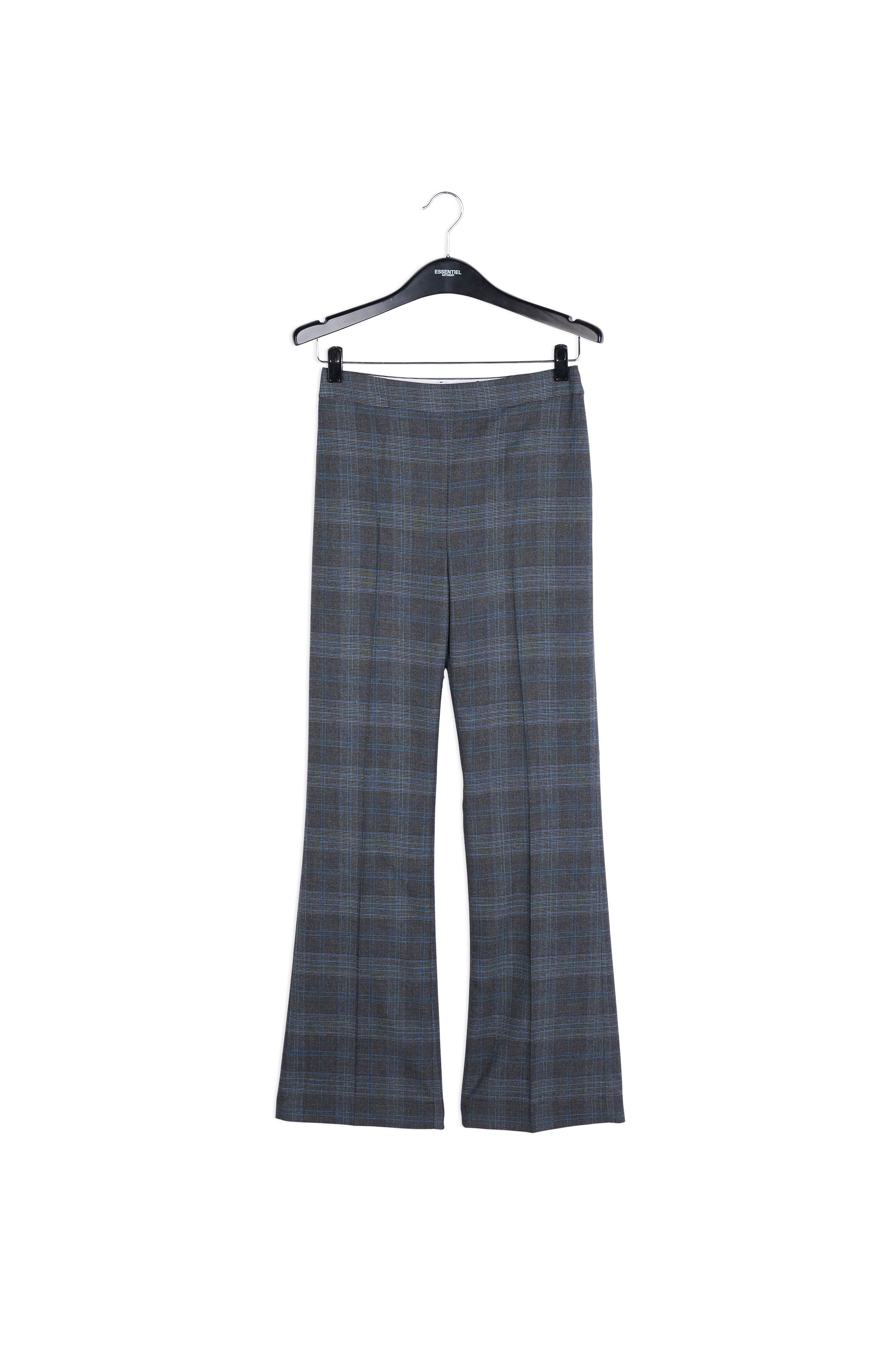 Pantalon classique gris à carreaux RE—SSENTIEL | Essentiel second hand