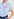 Light blue loose-fit 'Take it or leave it' T-shirt Faume - seconde main