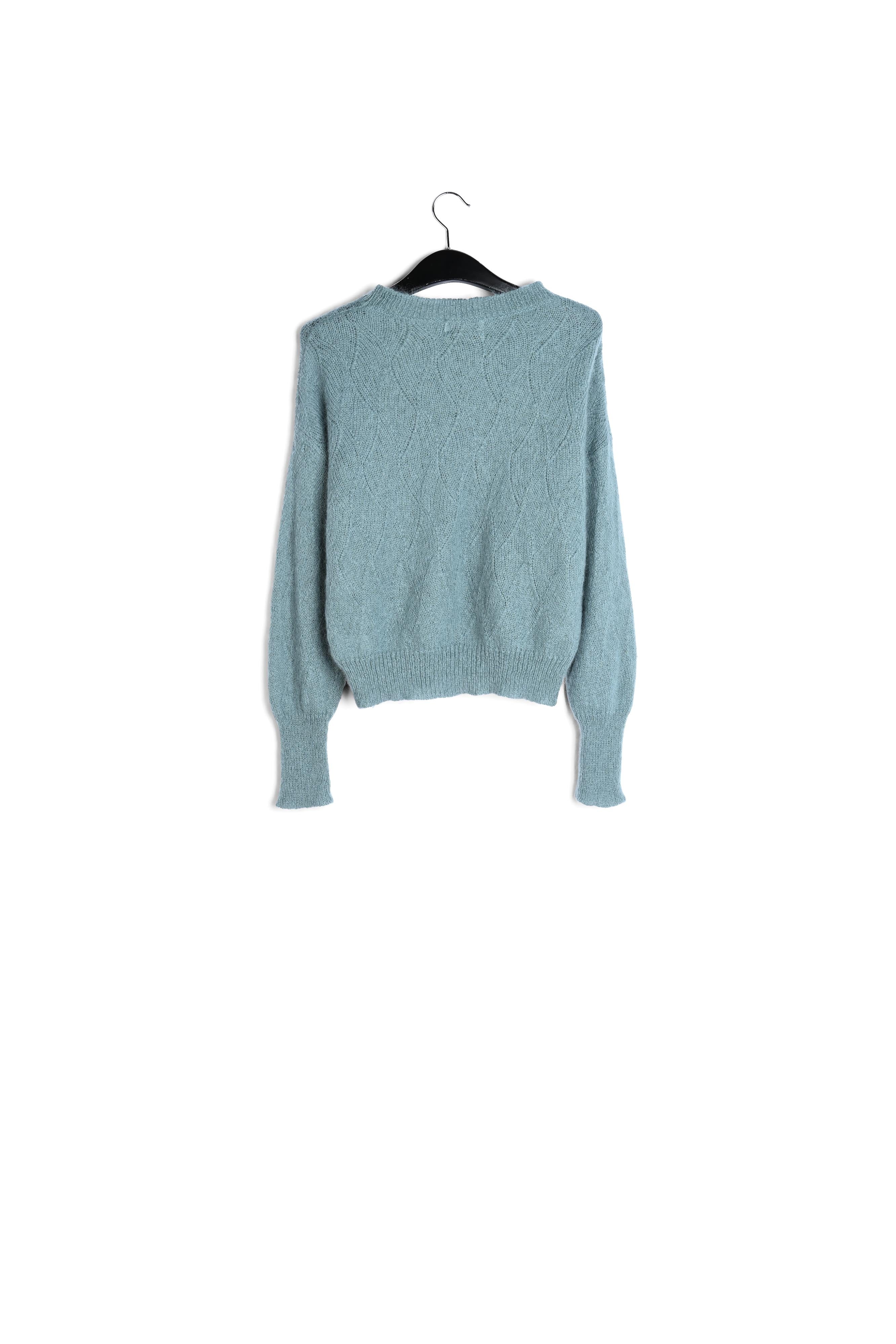 Pull bleu ajouré en mohair RE—SSENTIEL | Essentiel second hand