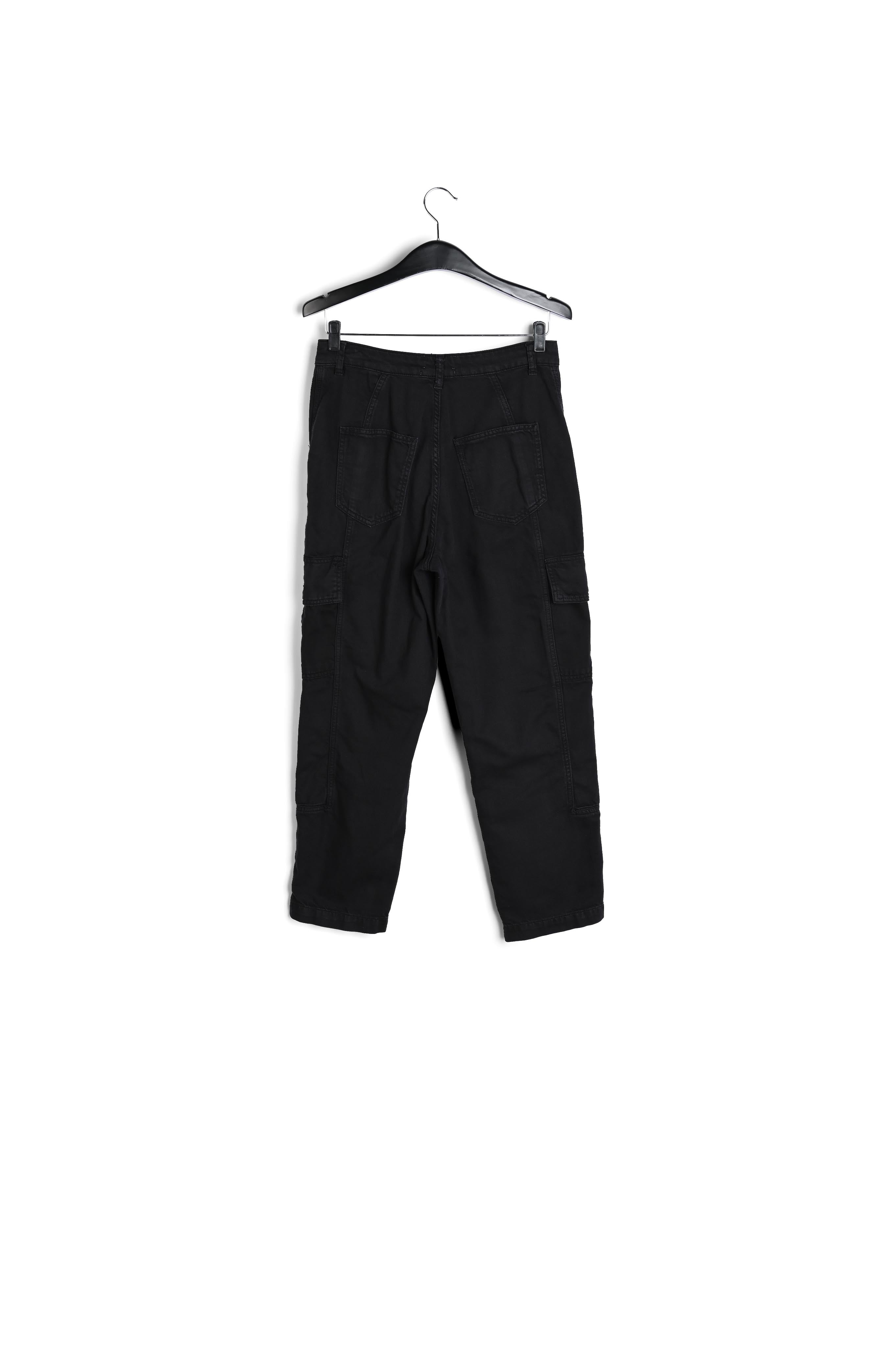 Jean treillis noir aux jambes droites RE—SSENTIEL | Essentiel second hand