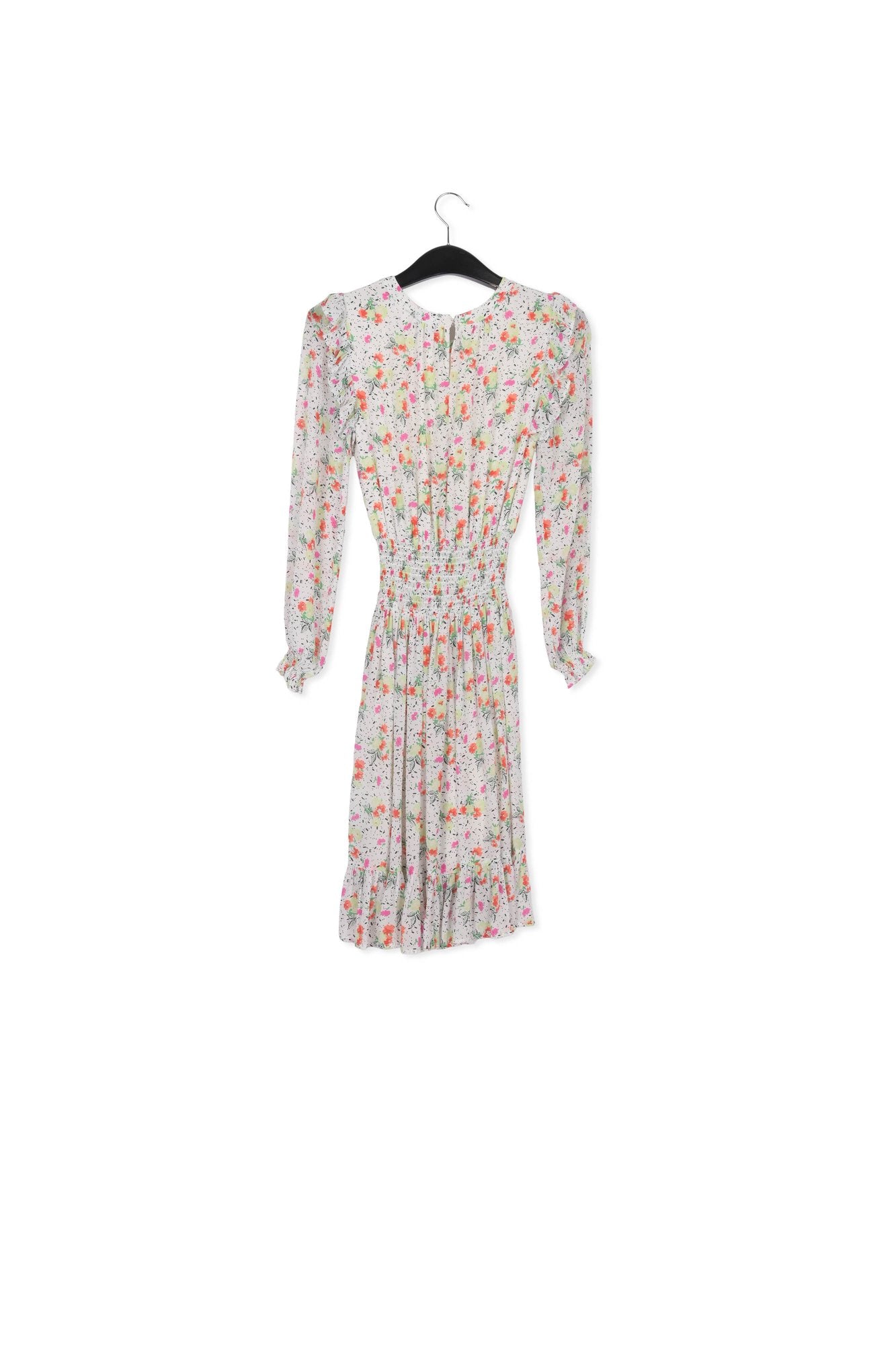 Off-white floral print midi dress RE—SSENTIEL | Essentiel second hand