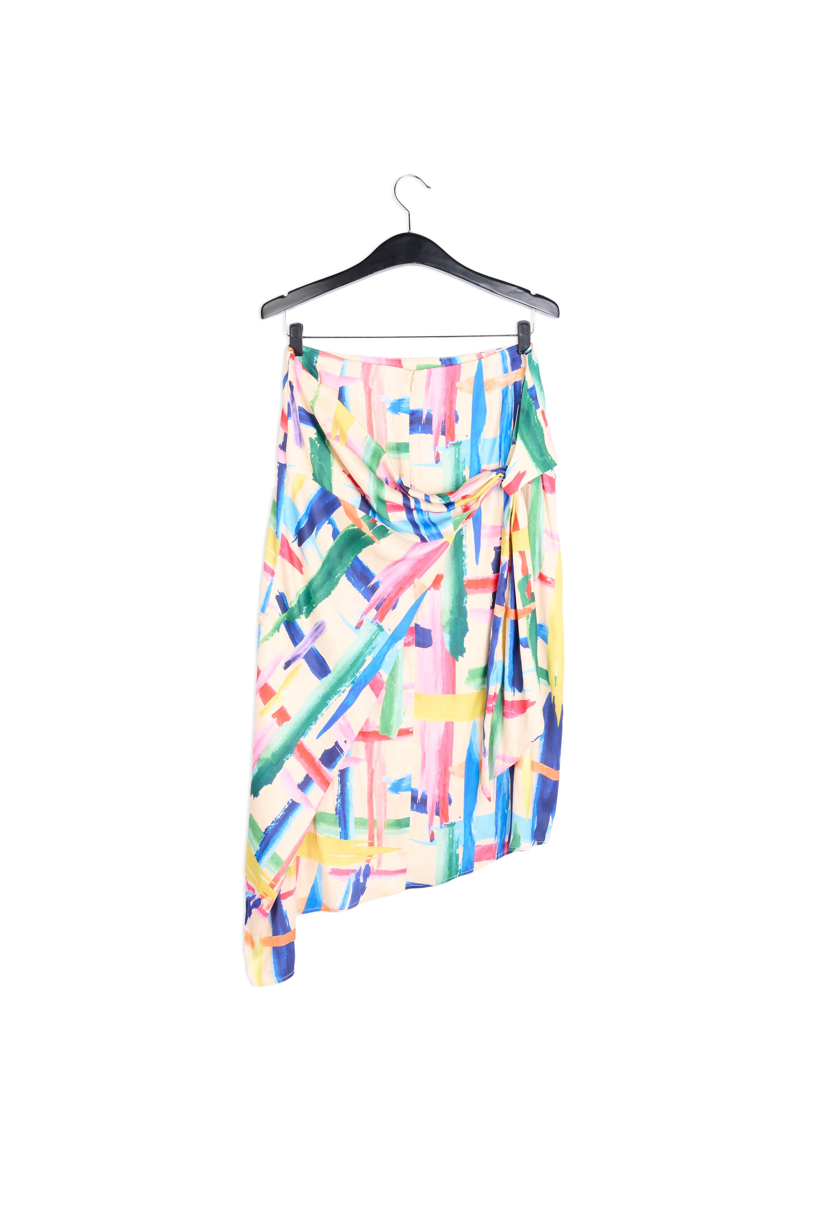 Multicolored graphic striped midi skirt RE—SSENTIEL | Essentiel second hand