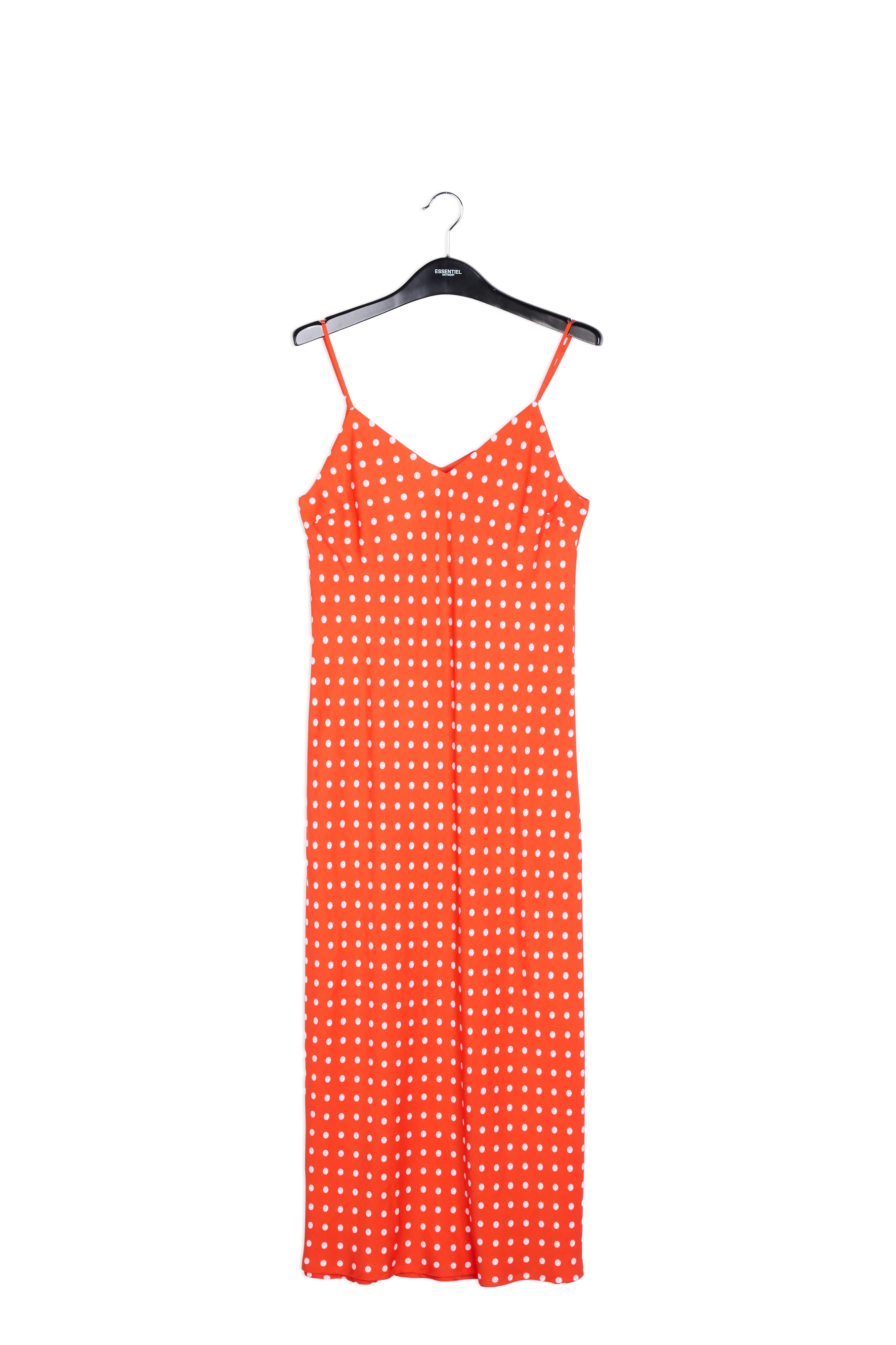 Red polka dot slip dress RE—SSENTIEL | Essentiel second hand