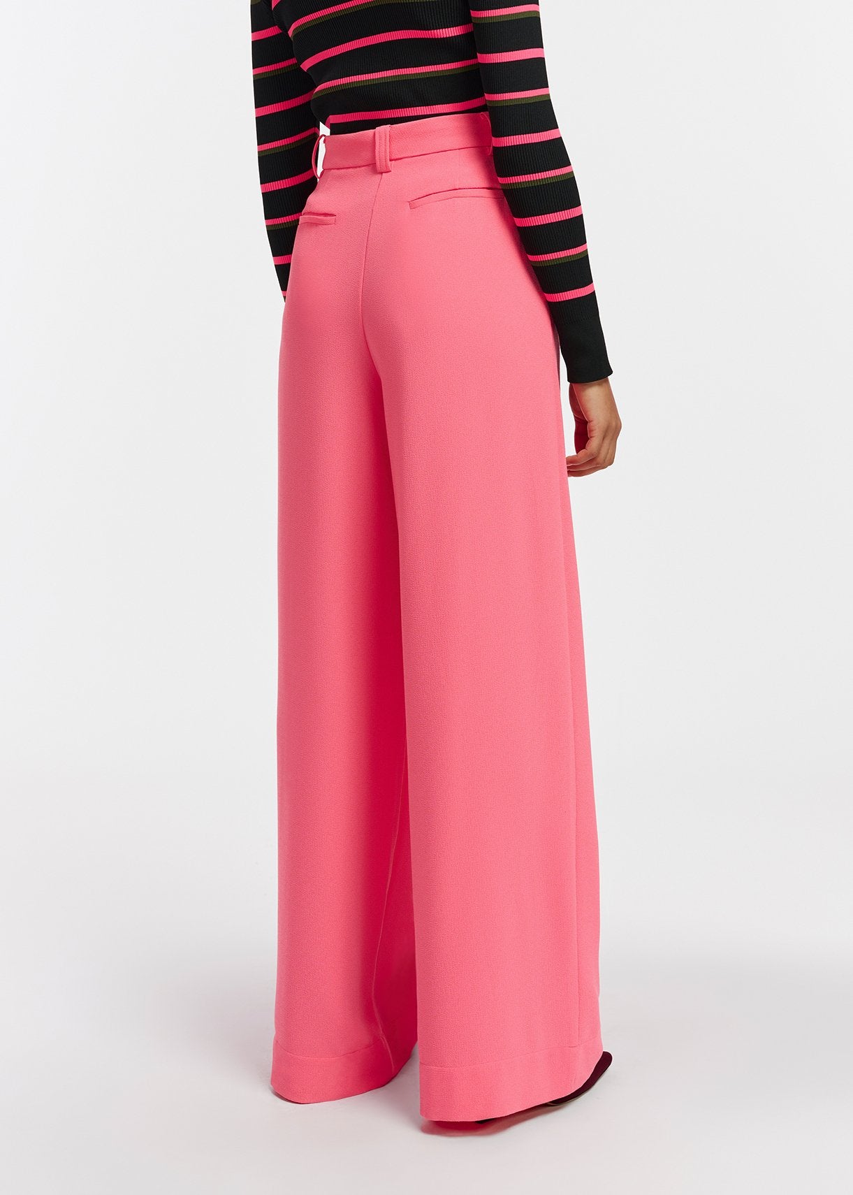 Pink wide-leg pants RE—SSENTIEL | Essentiel second hand