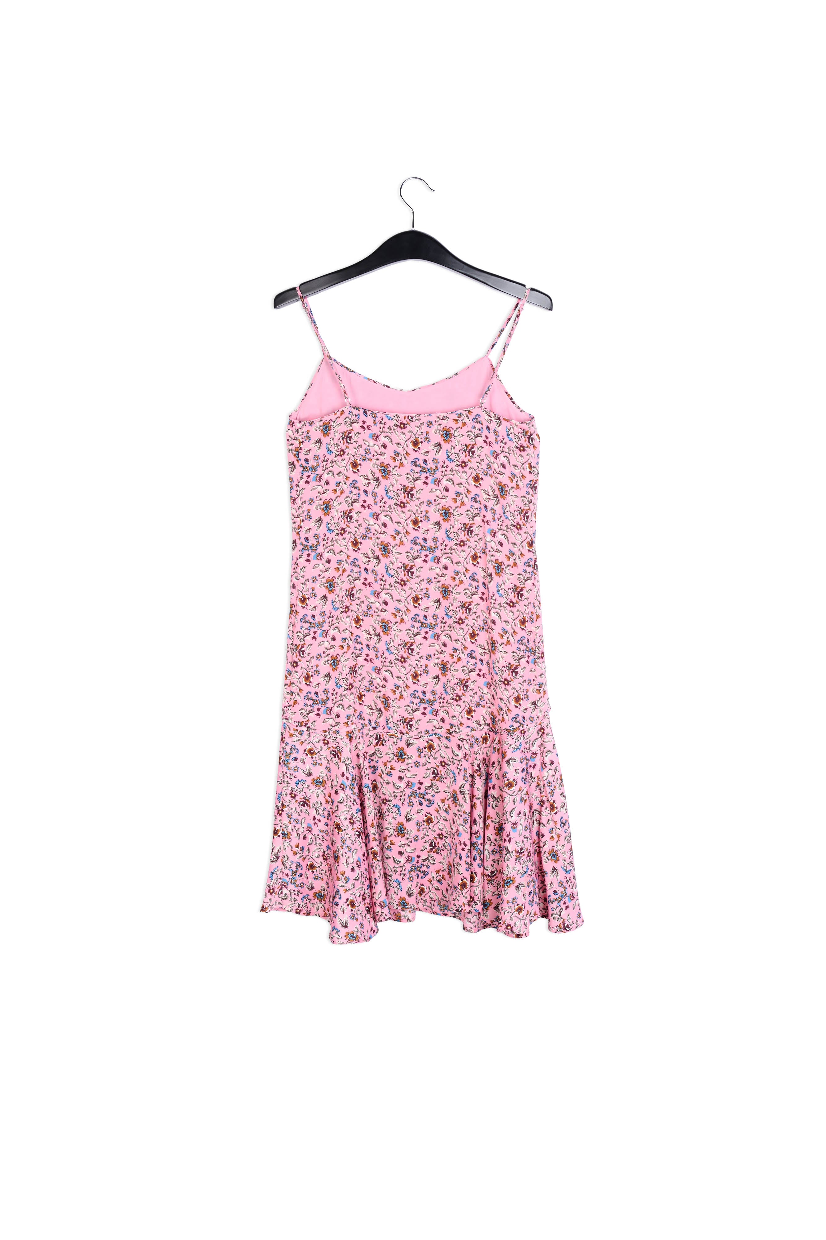 Pink midi dress with flower print RE—SSENTIEL | Essentiel second hand