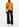 Oranje linnen T-shirt Faume - seconde main