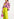 Pink, black and yellow floral print shirt Faume - seconde main