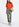 Orange ruffled short-sleeve top Faume - seconde main