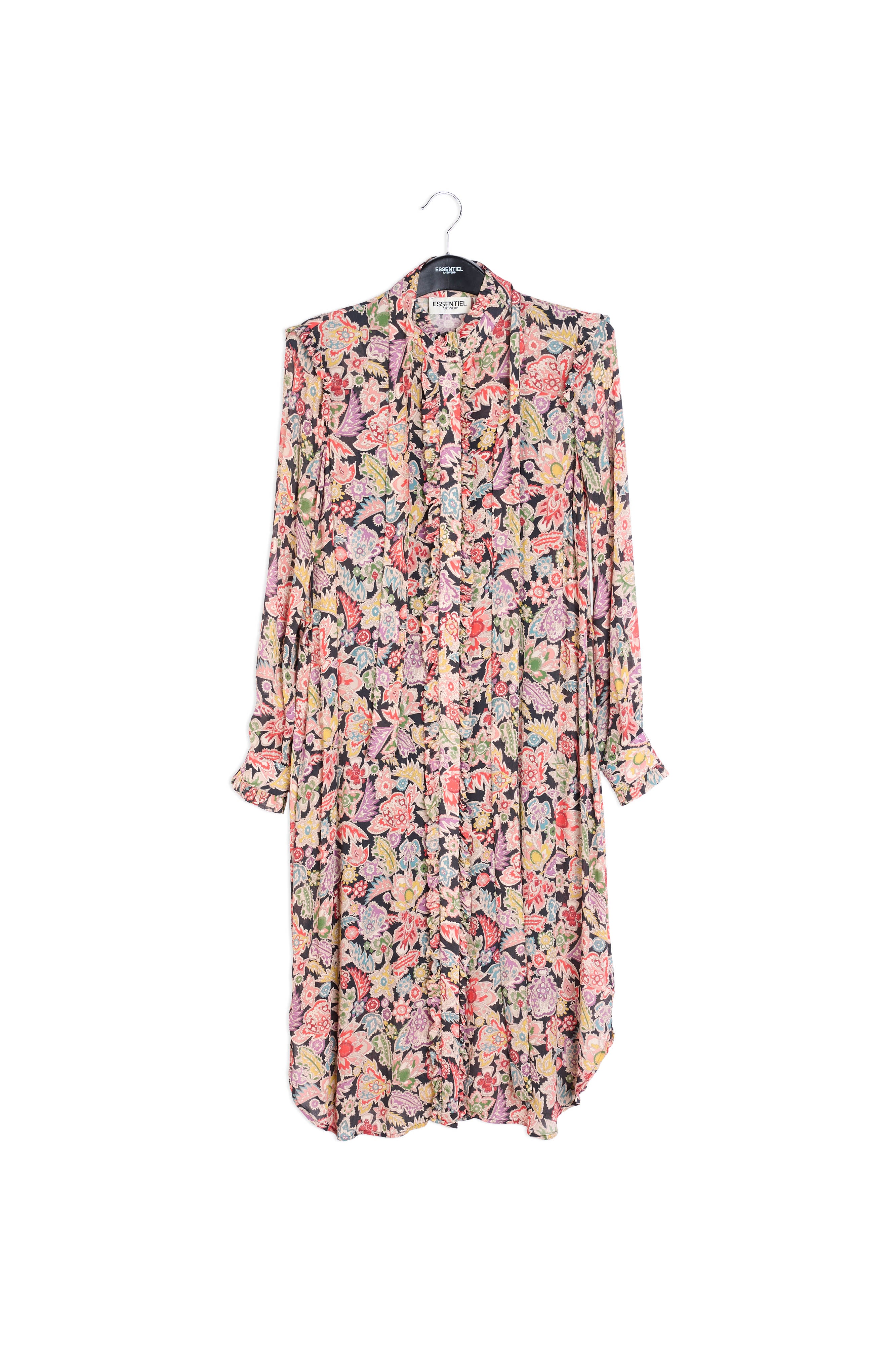 Long mulitcolored shirt dress RE—SSENTIEL | Essentiel second hand