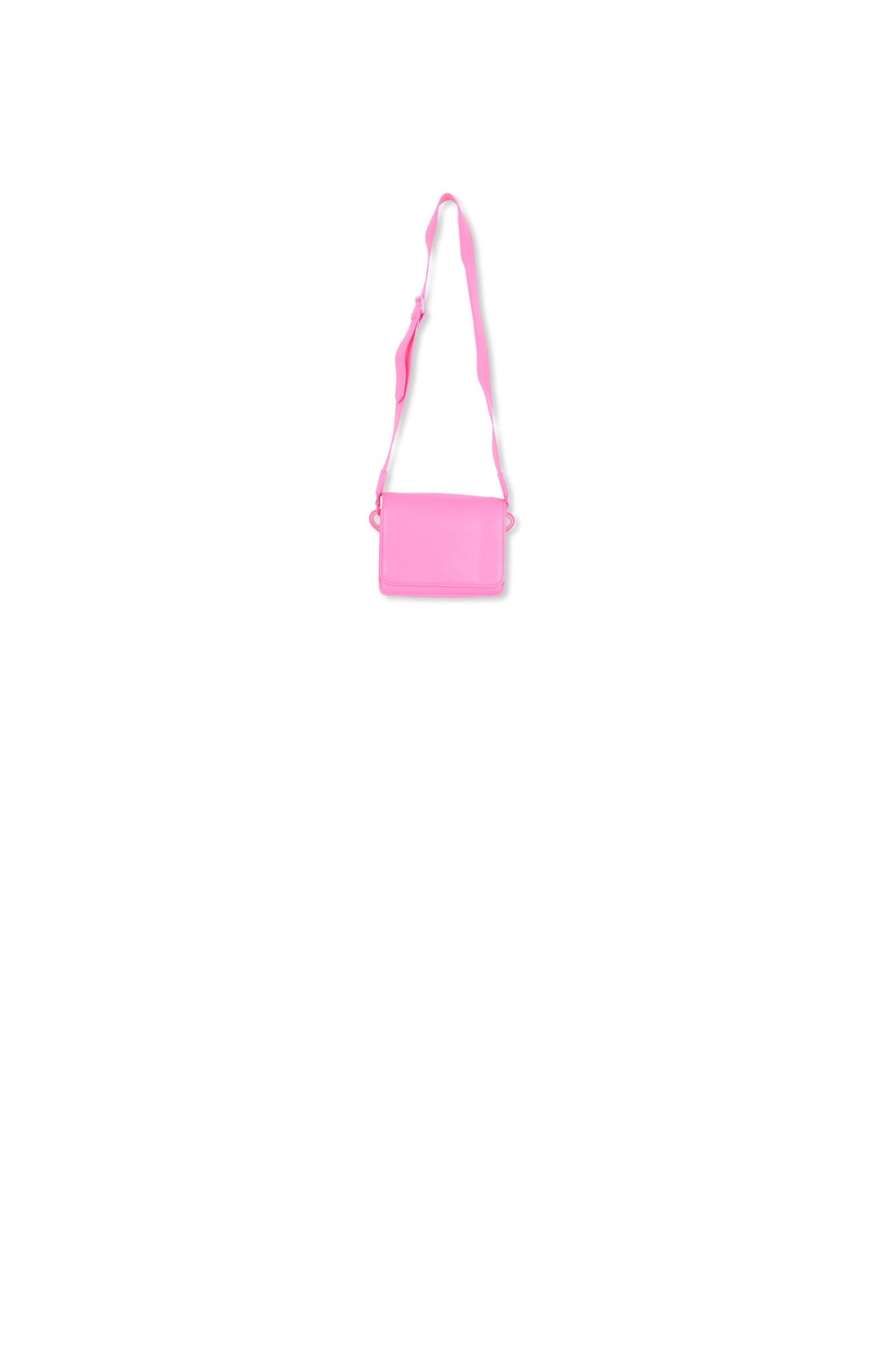 Neon pink faux leather shoulder bag RE—SSENTIEL | Essentiel second hand