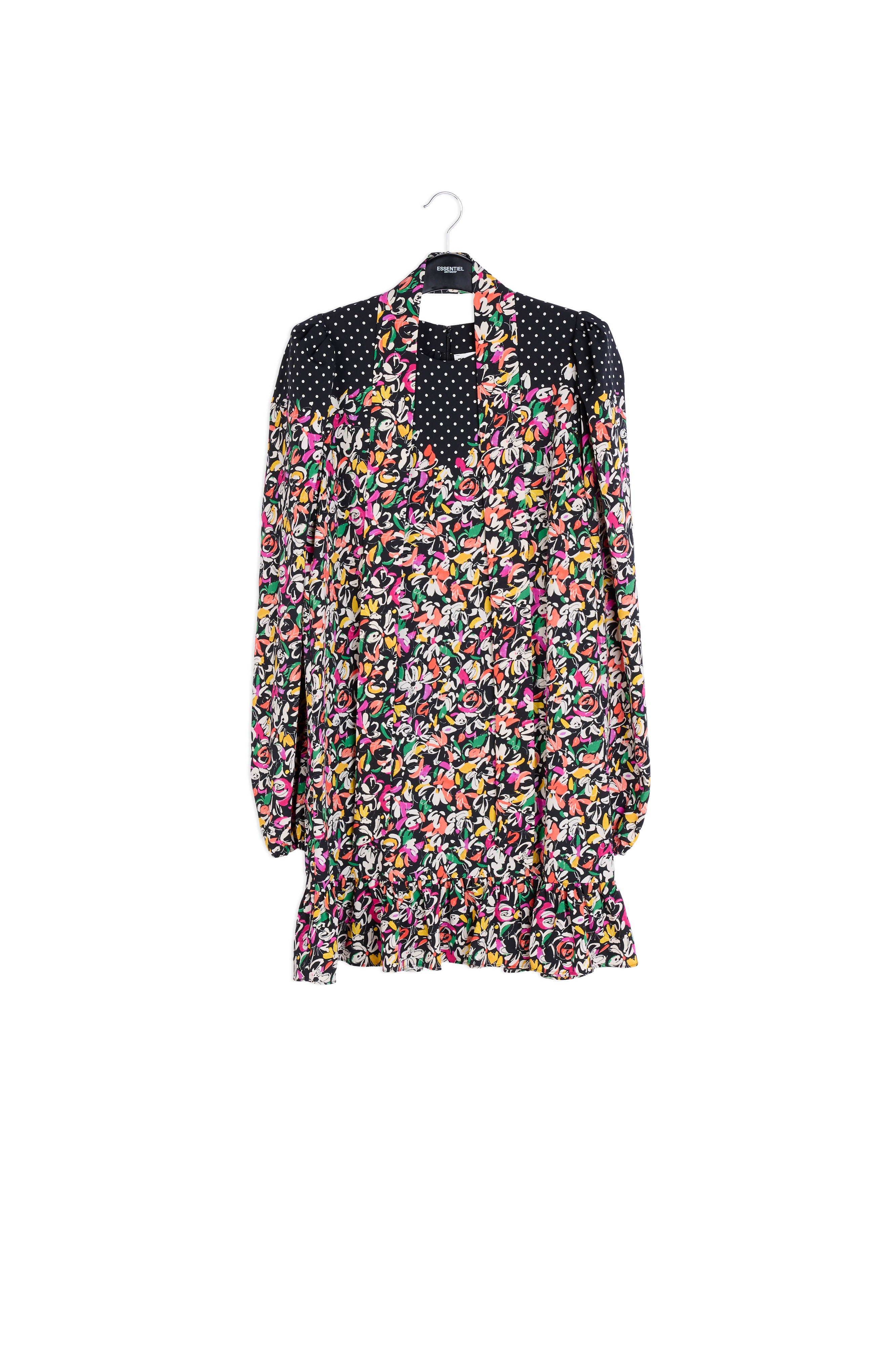 Colorful floral and polka-dot mixed-print dress RE—SSENTIEL | Essentiel second hand