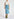 Blue high-waisted denim a-line skirt Faume - seconde main