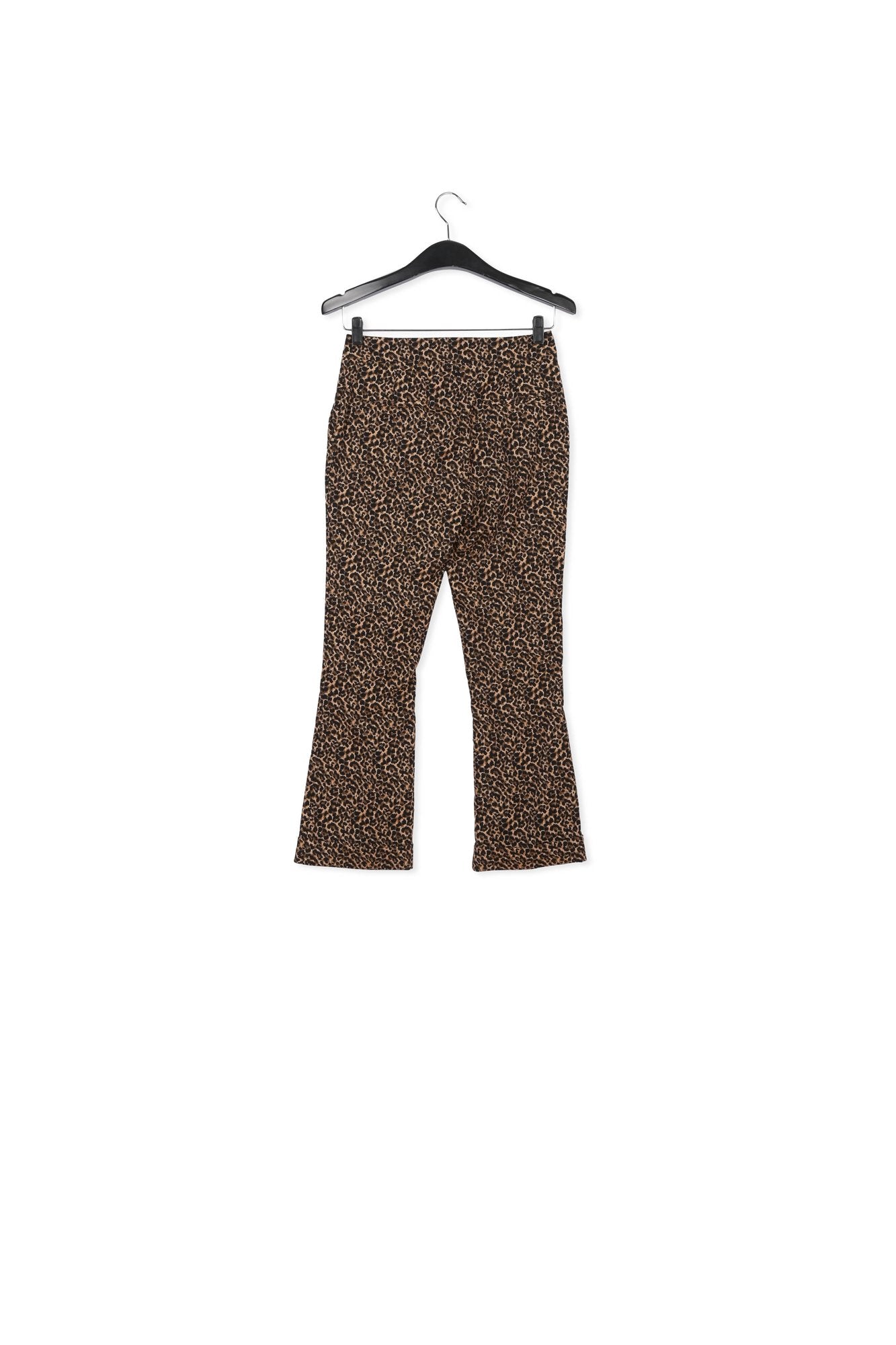 Flared-fit leopard-motif pants RE—SSENTIEL | Essentiel second hand