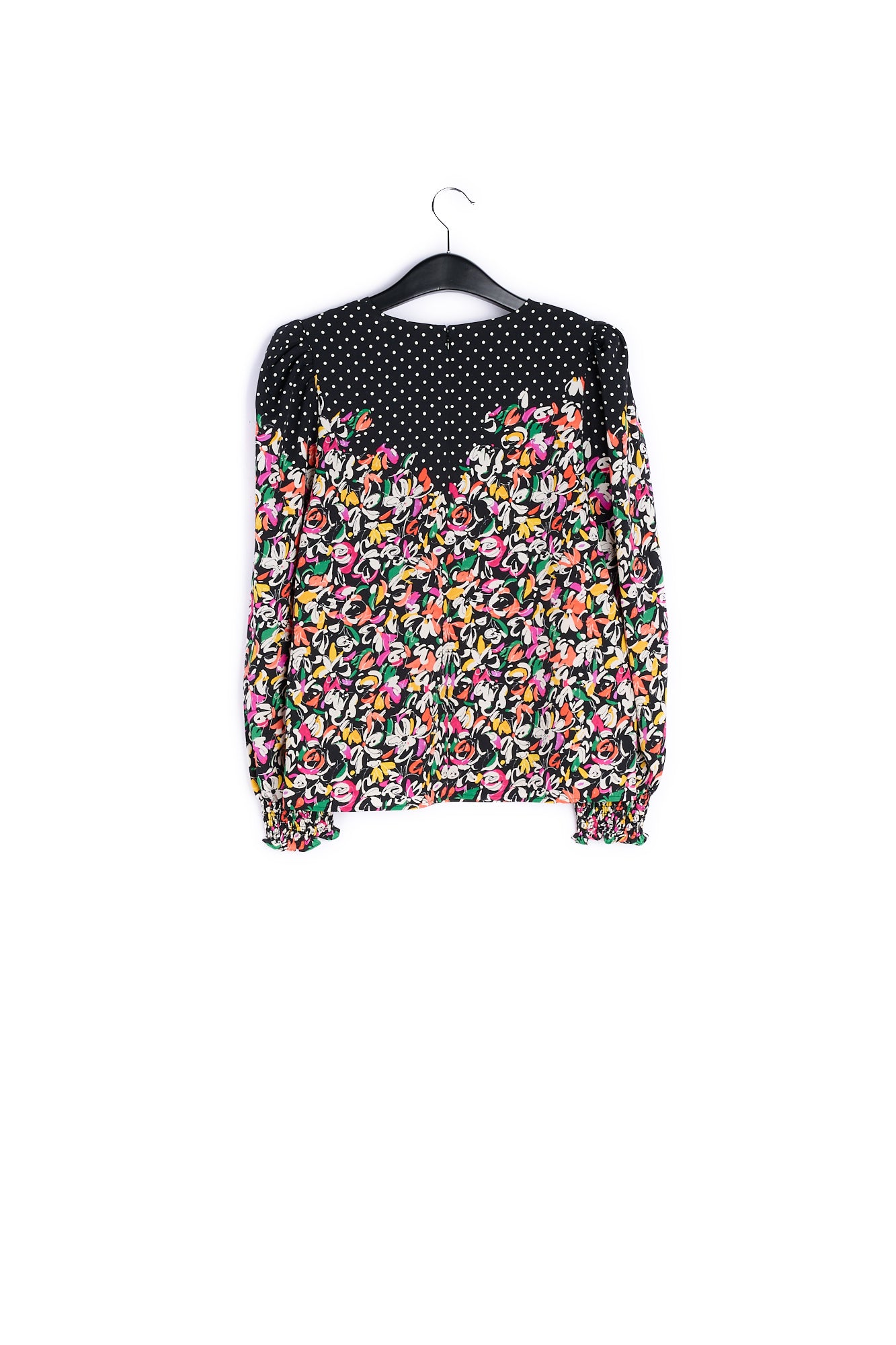 Colorful floral and polka-dot mixed-print top RE—SSENTIEL | Essentiel second hand