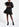 Mini robe noire rebrodée de paillettes Faume - seconde main