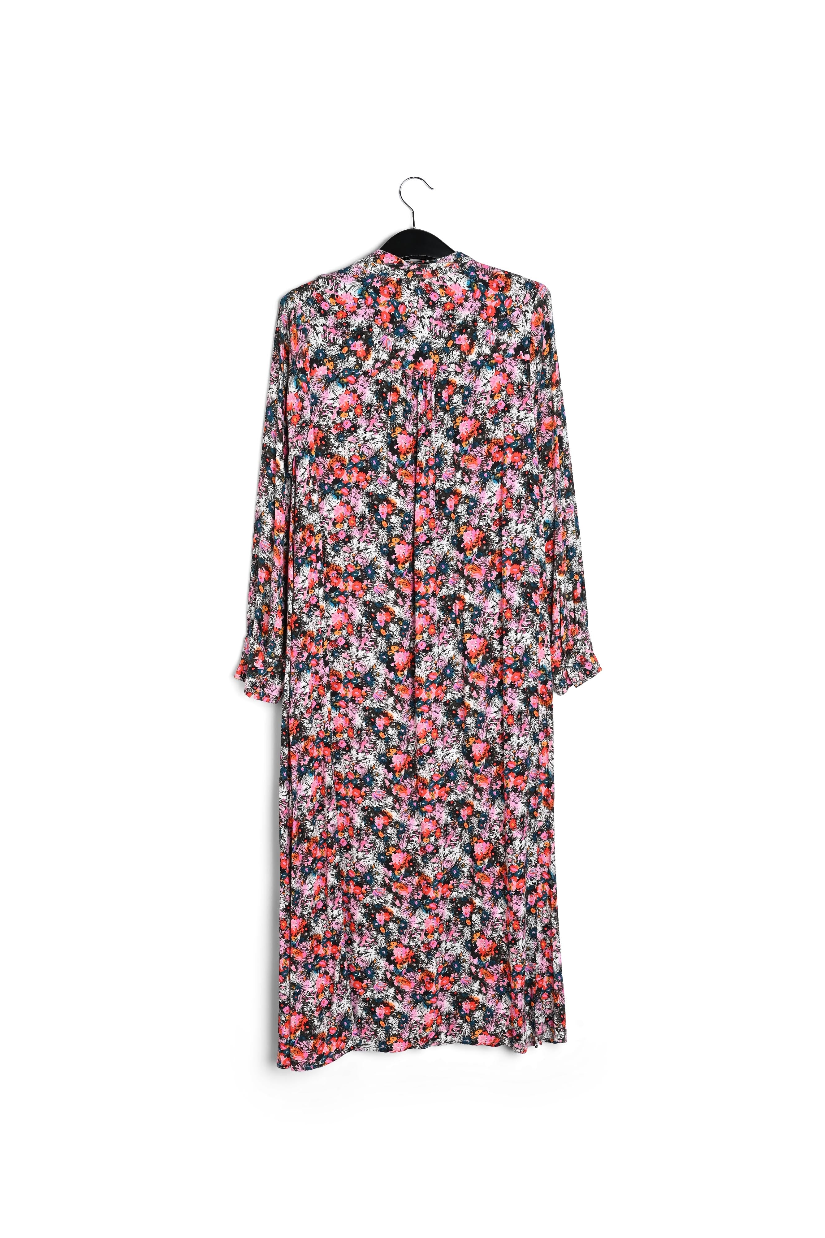 Roze A-lijn hemdjurk met bloemenprint RE—SSENTIEL | Essentiel second hand