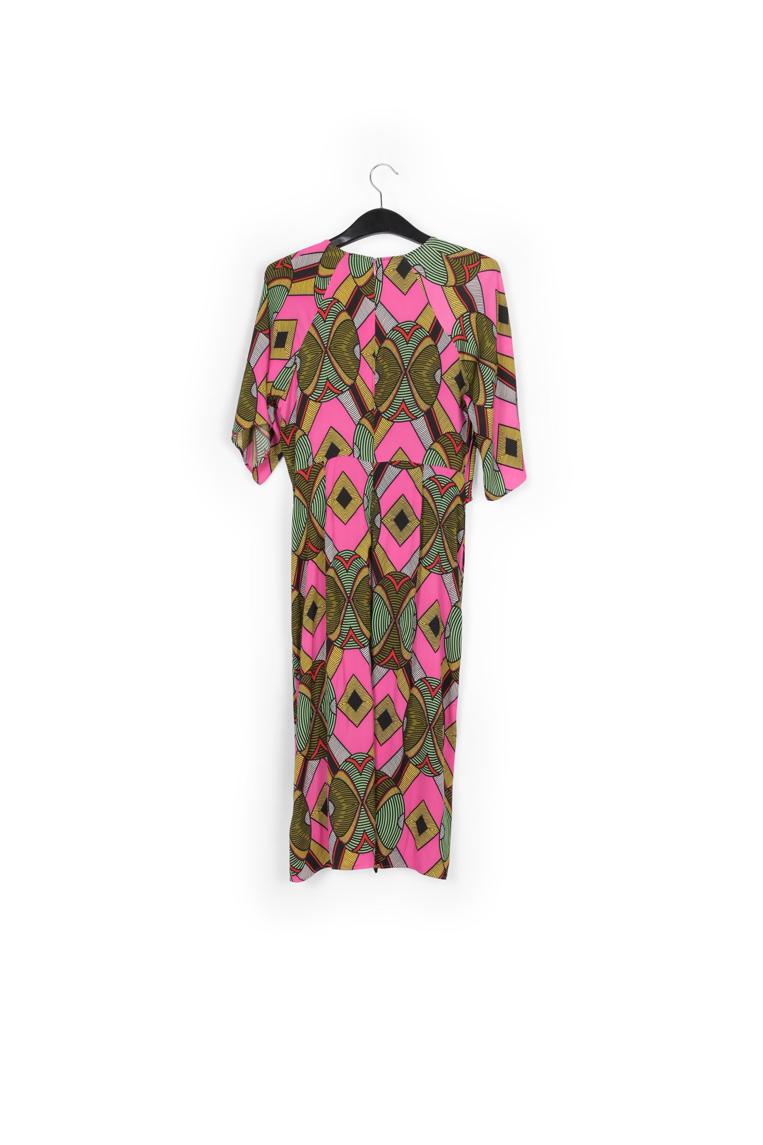 Multicolored graphic-print midi dress RE—SSENTIEL | Essentiel second hand