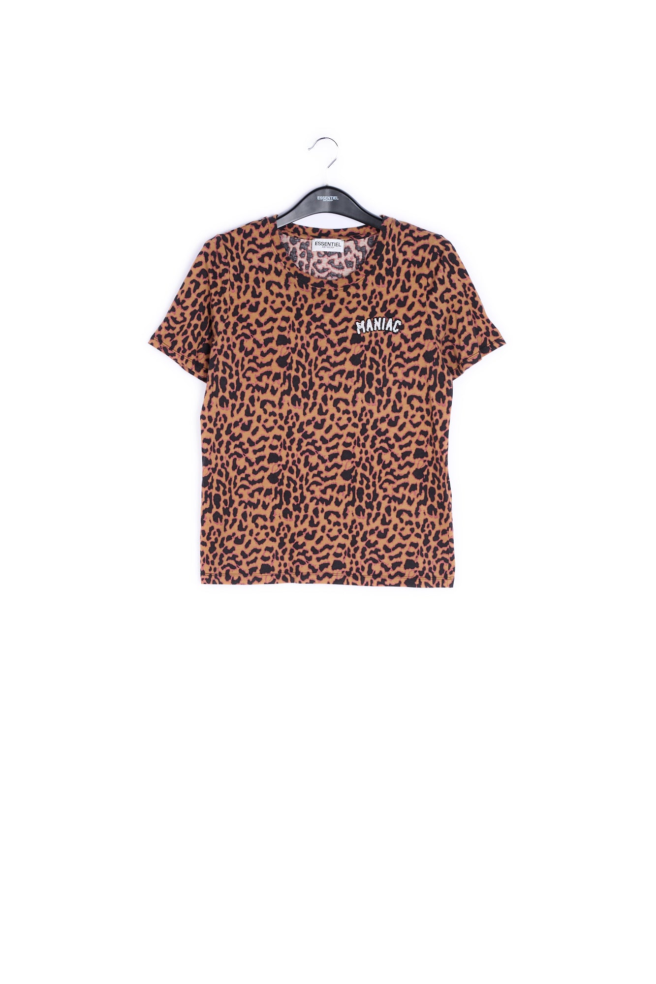 Embroidered leopard-print T-shirt RE—SSENTIEL | Essentiel second hand