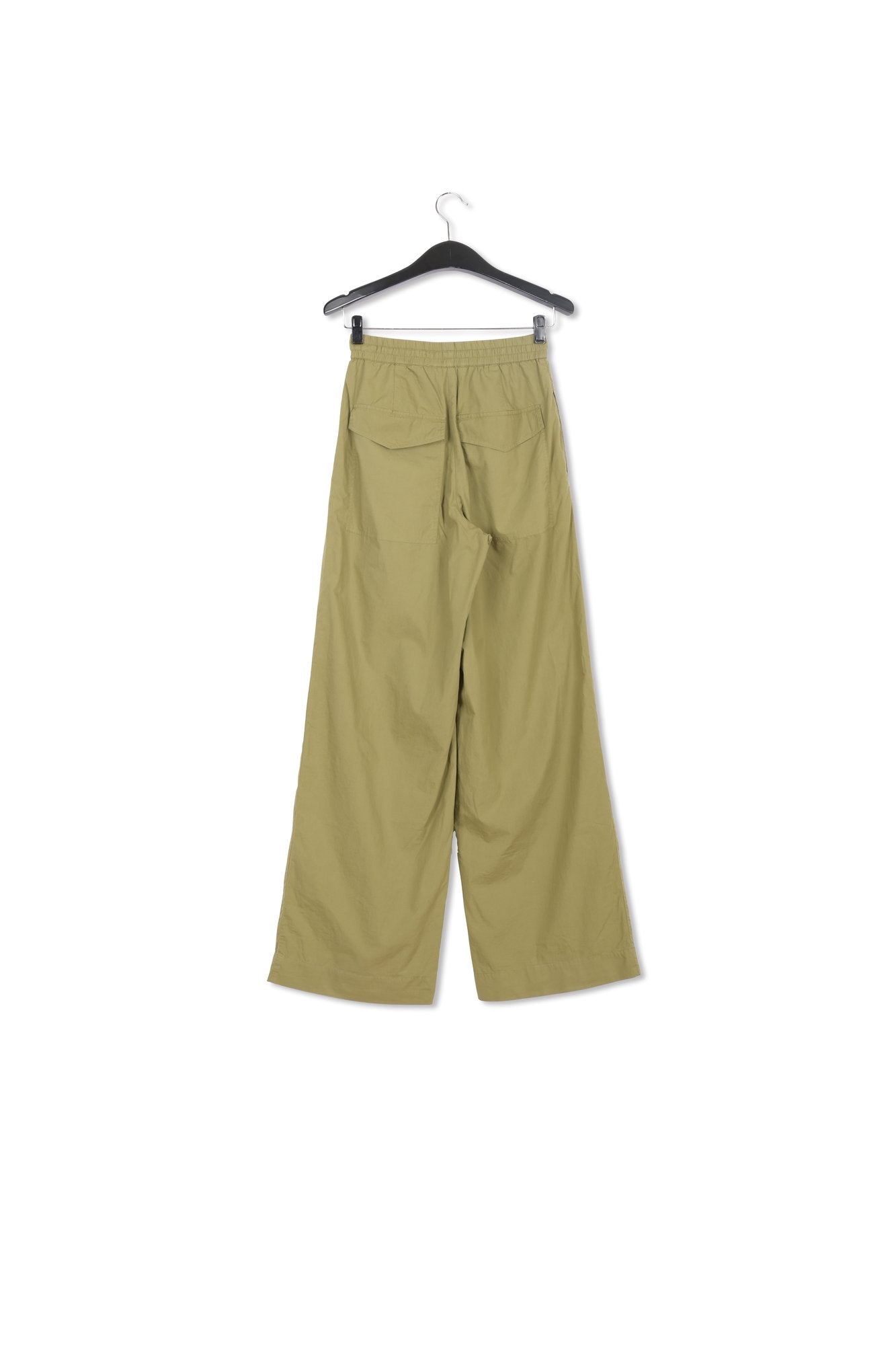 Pantalon treillis en coton kaki RE—SSENTIEL | Essentiel second hand