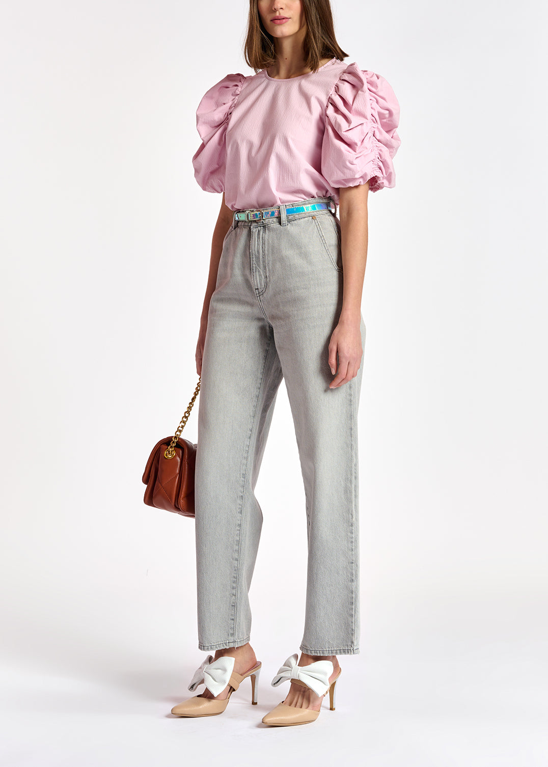 Grey denim boyfriend jeans RE—SSENTIEL | Essentiel second hand