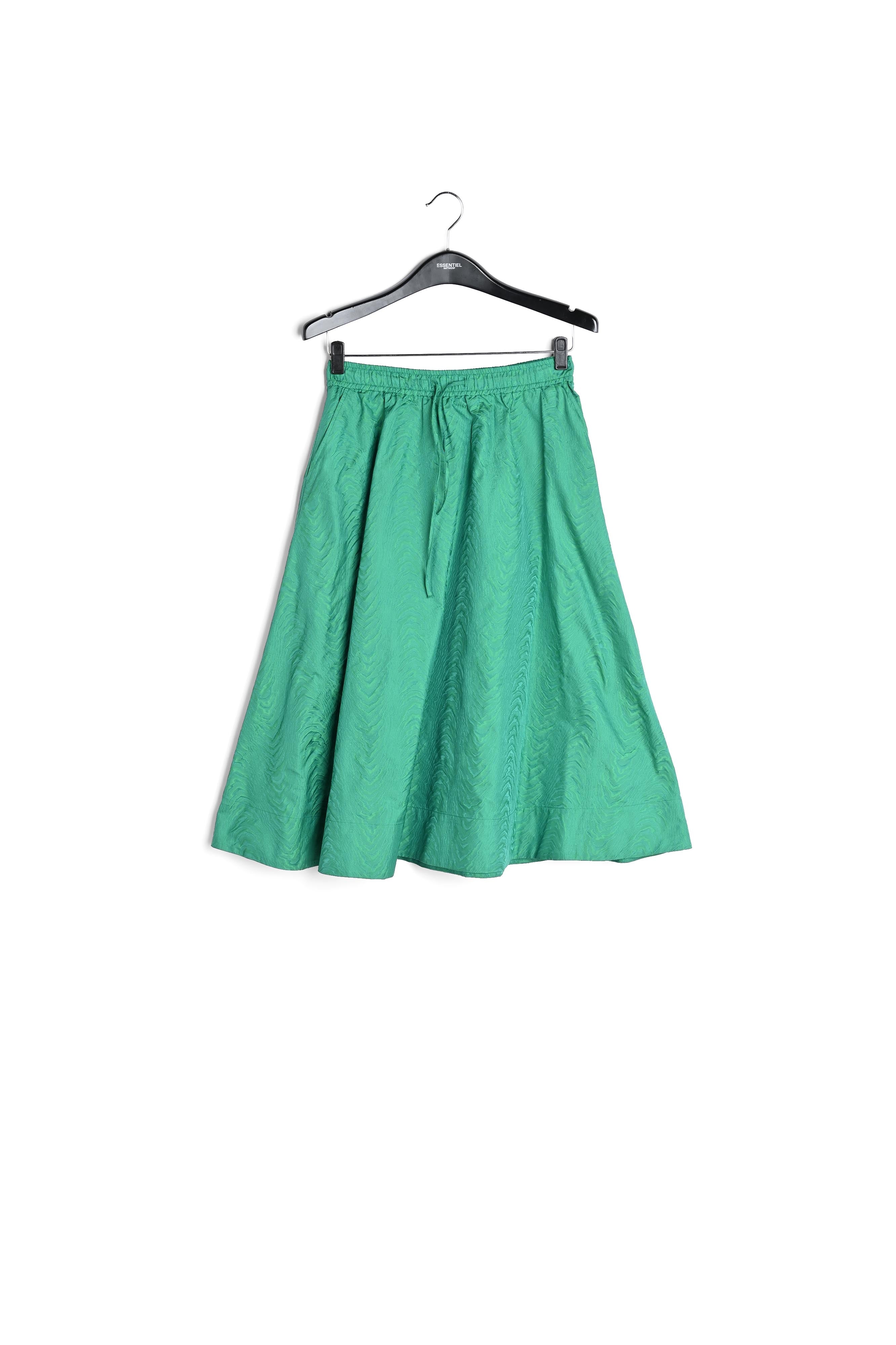 Green jacquard a-line skirt RE—SSENTIEL | Essentiel second hand
