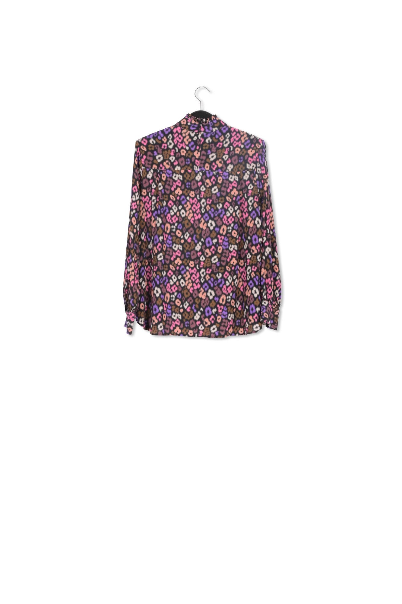 Multicolor high-neck top with leopard print RE—SSENTIEL | Essentiel second hand