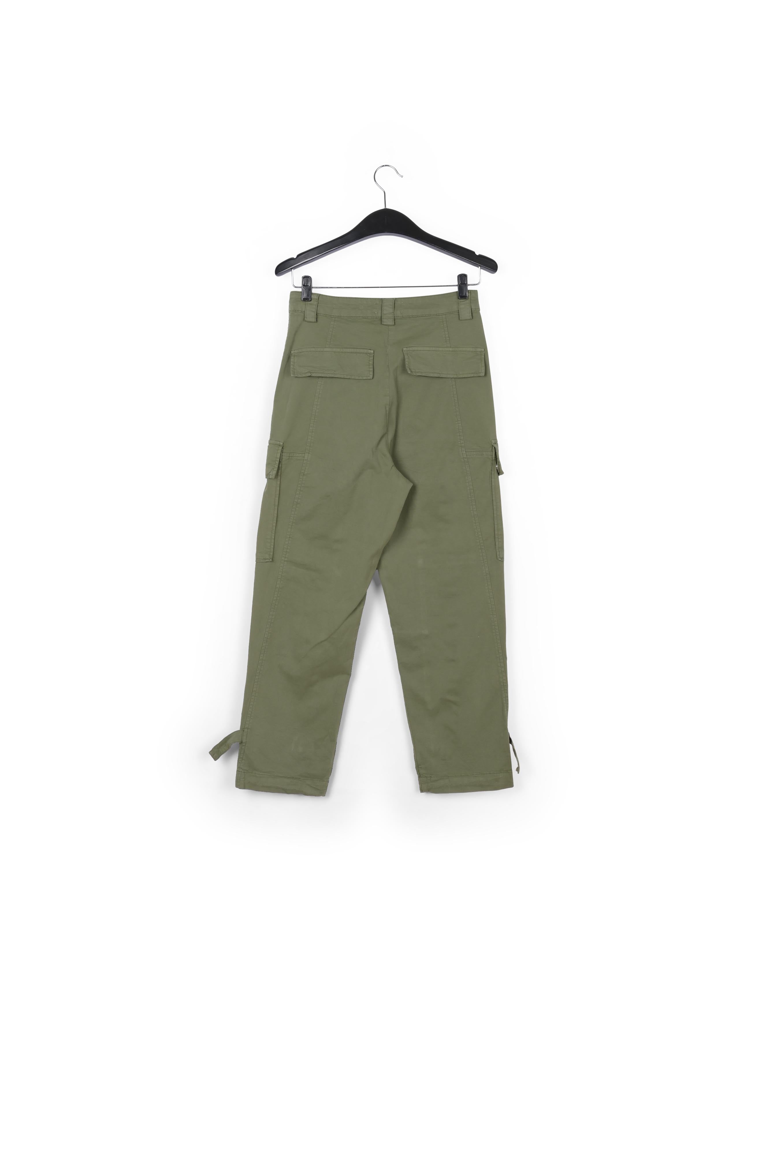 Pantalon treillis vert mousse RE—SSENTIEL | Essentiel second hand