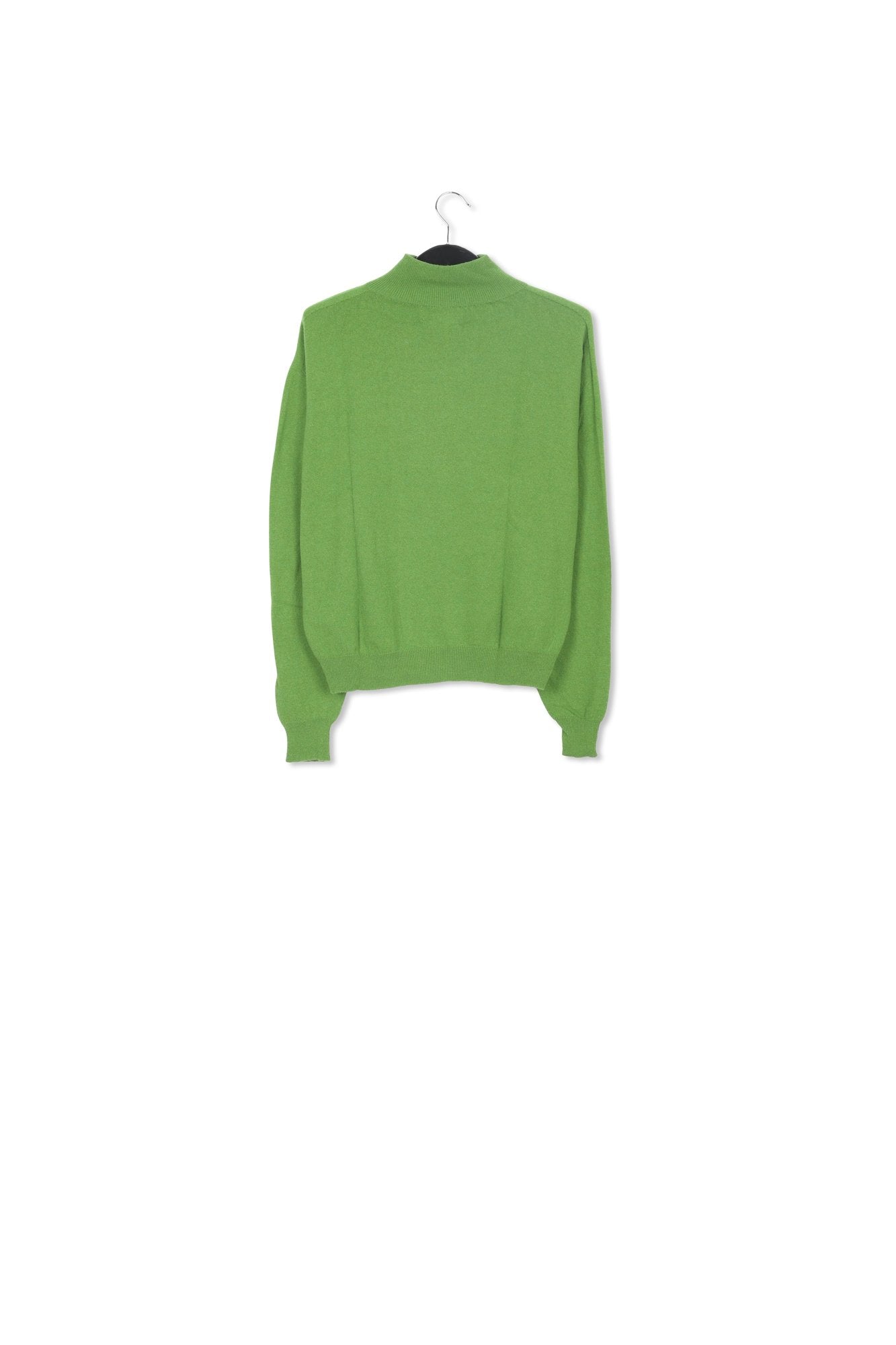 Pull à col roulé vert en mélange de mérinos RE—SSENTIEL | Essentiel second hand