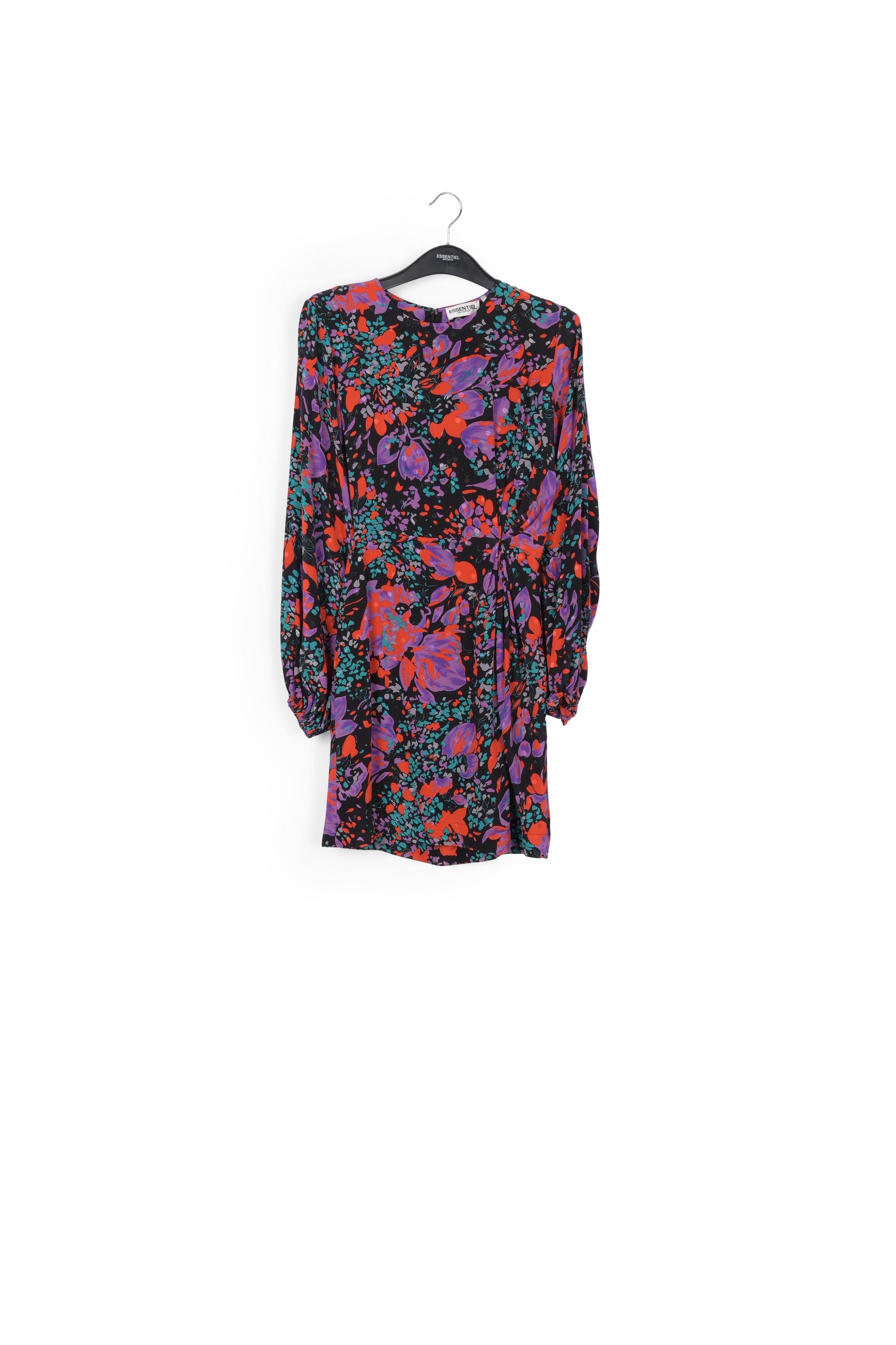 Mini-robe noire en jacquard de soie RE—SSENTIEL | Essentiel second hand