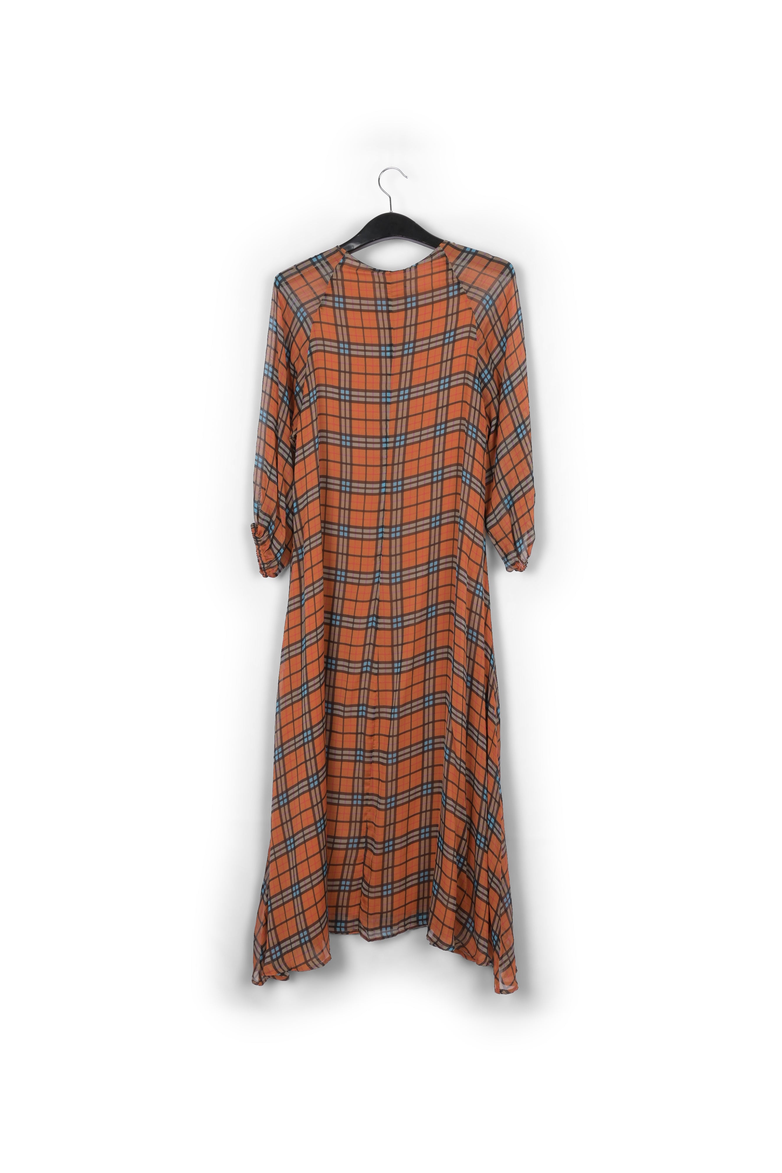 Orange silk A-line dress RE—SSENTIEL | Essentiel second hand