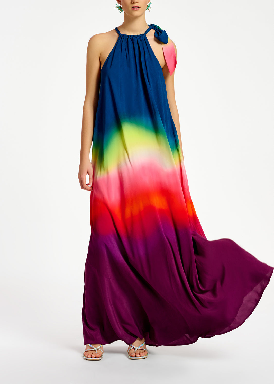 Maxi robe à  encolure américaine avec dégradé RE—SSENTIEL | Essentiel second hand